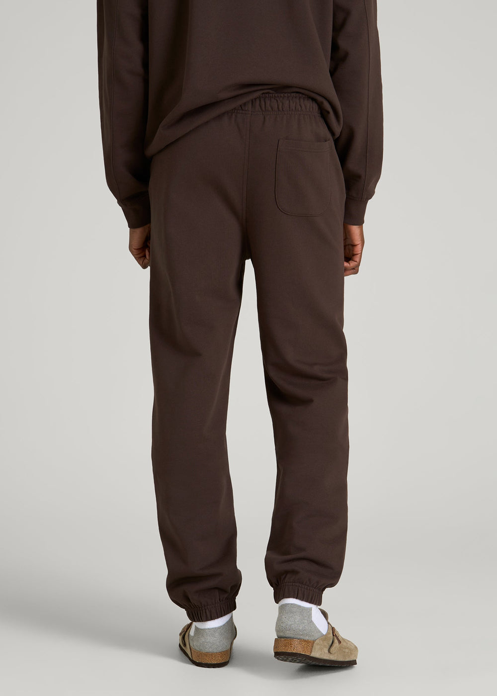 American Tall Outlet | Everyday French Terry Cinched Bottom Sweatpants for Tall Men in Espresso