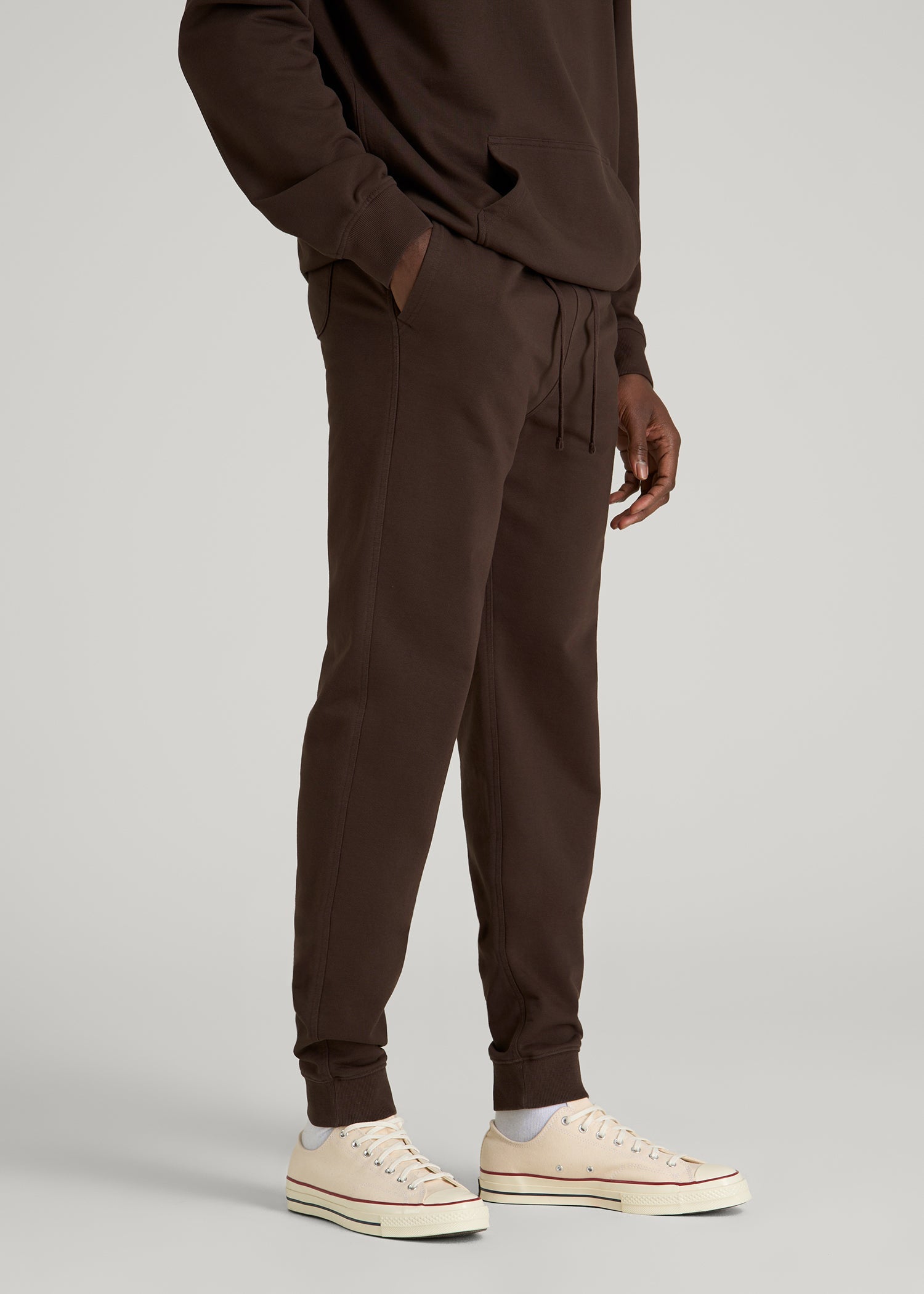 American Tall For Sale | Everyday French Terry Jogger for Tall Men in Espresso