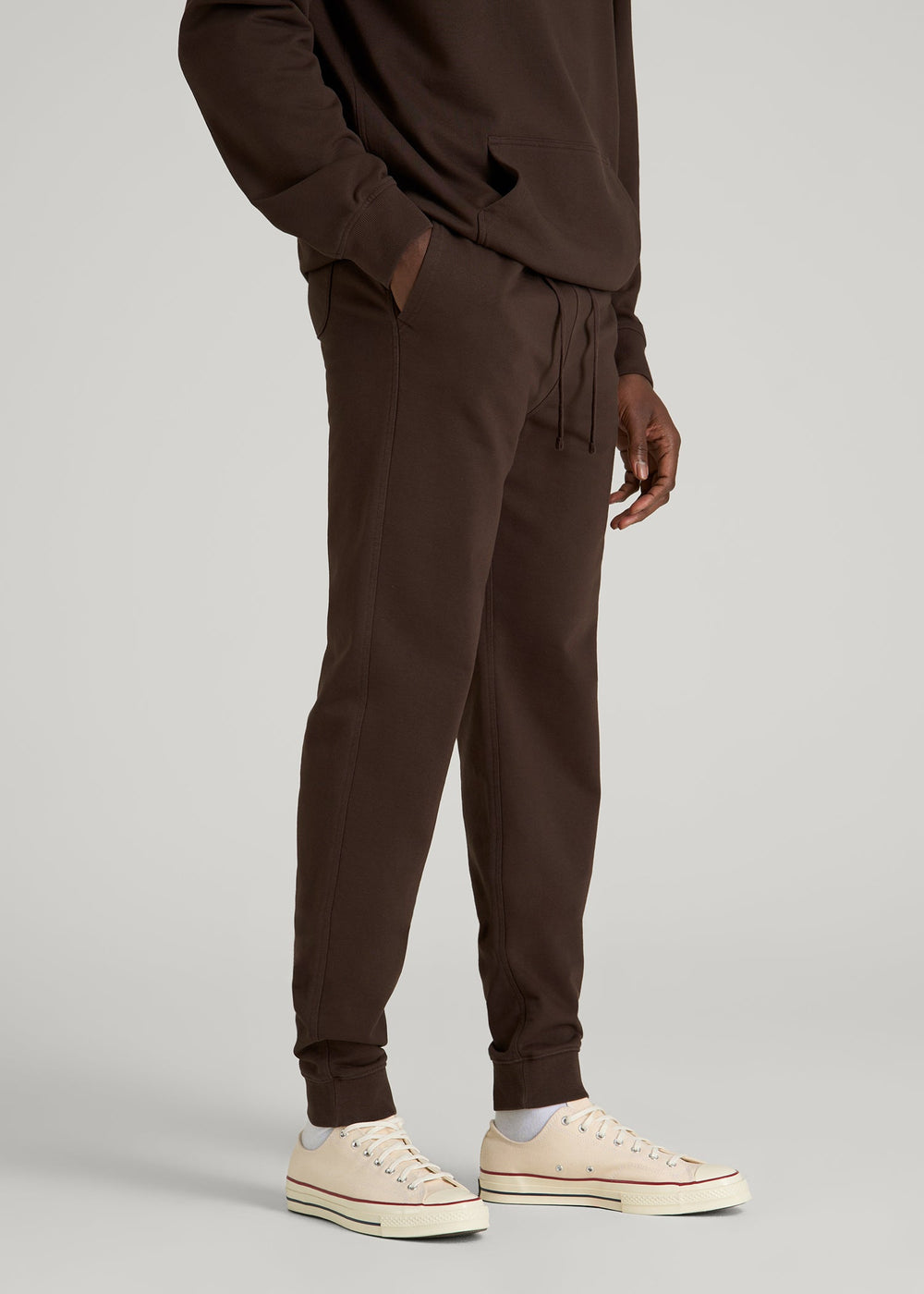 American Tall For Sale | Everyday French Terry Jogger for Tall Men in Espresso