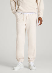 American Tall Online Shop | Everyday French Terry Cinched Bottom Sweatpants for Tall Men in Heathered Oatmeal