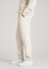American Tall Online Shop | Everyday French Terry Cinched Bottom Sweatpants for Tall Men in Heathered Oatmeal