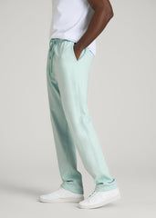 American Tall Discount | Everyday French Terry Straight Leg Sweatpants for Tall Men in Opal Blue