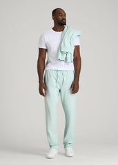 American Tall Discount | Everyday French Terry Straight Leg Sweatpants for Tall Men in Opal Blue