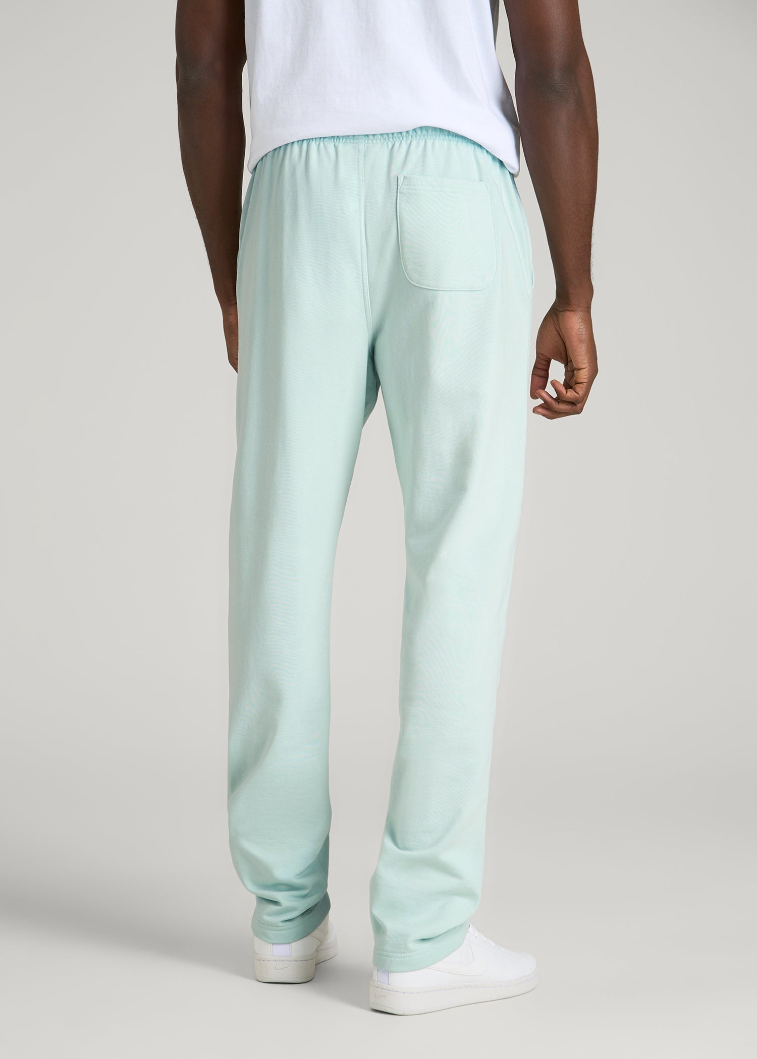 American Tall Discount | Everyday French Terry Straight Leg Sweatpants for Tall Men in Opal Blue