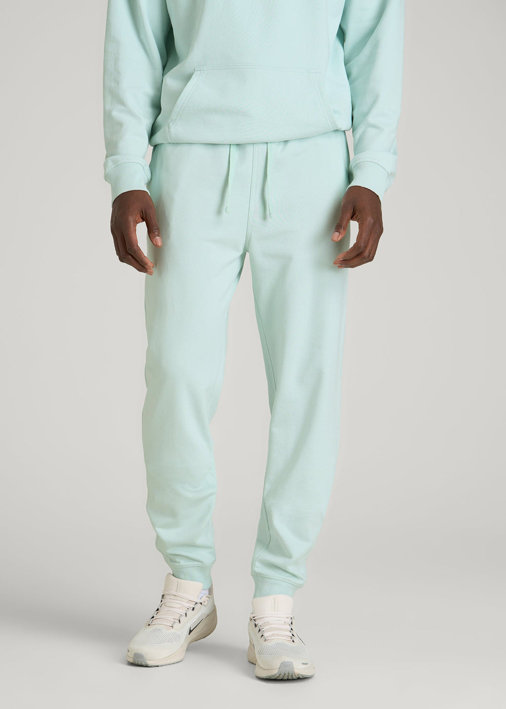 American Tall Online | Everyday French Terry Jogger for Tall Men in Opal Blue