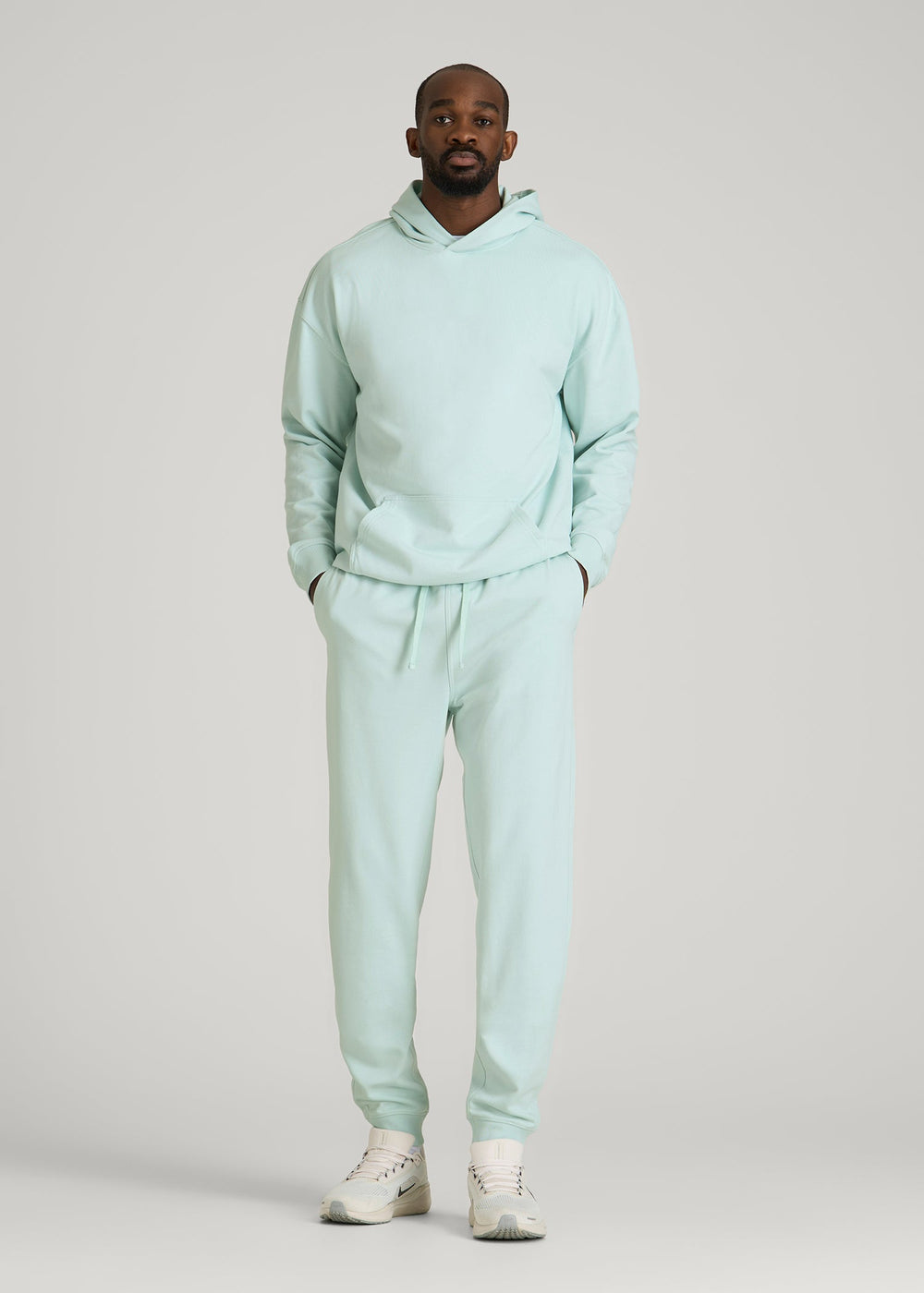 American Tall Online | Everyday French Terry Jogger for Tall Men in Opal Blue