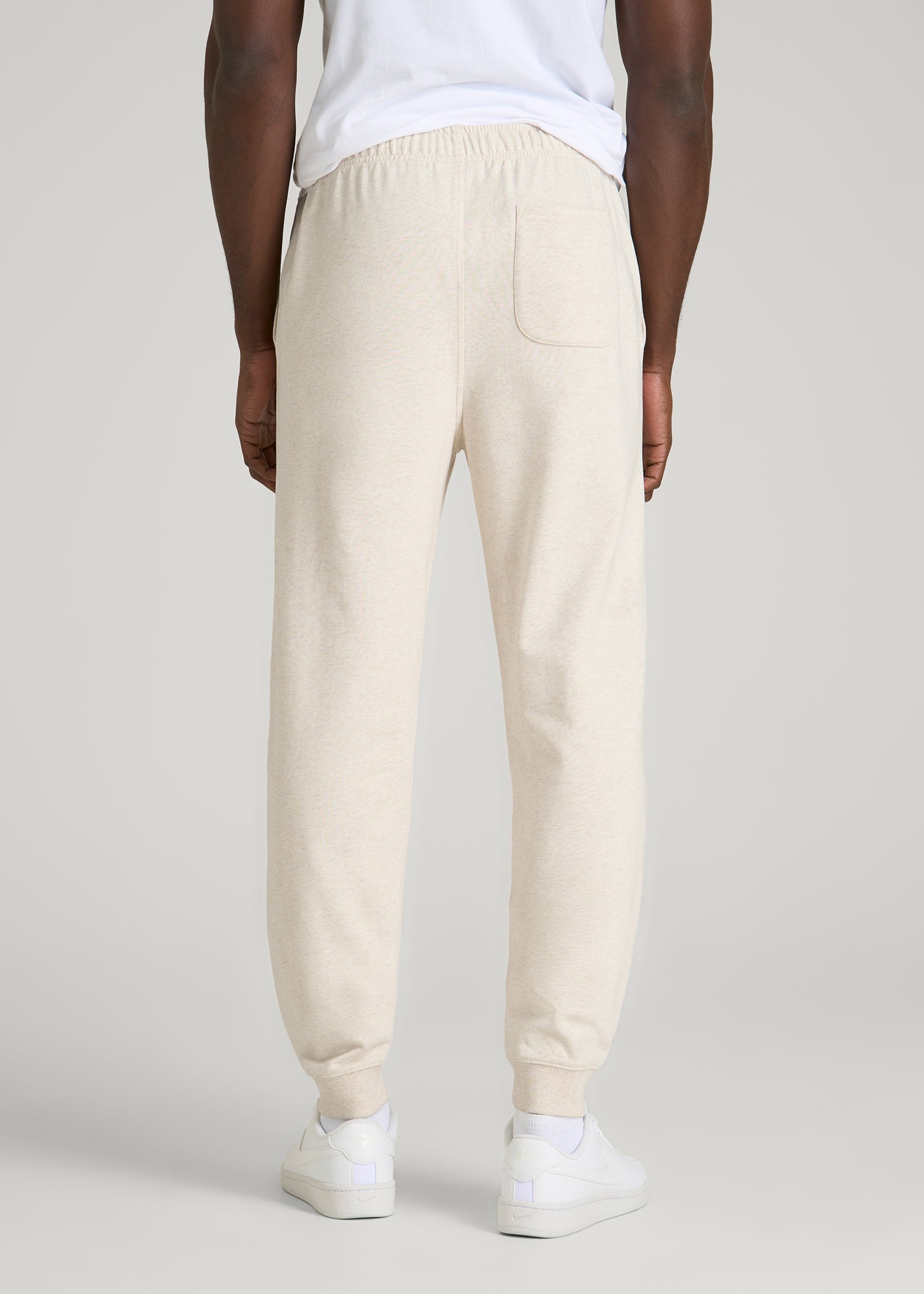 American Tall Sale | Everyday French Terry Jogger for Tall Men in Heathered Oatmeal