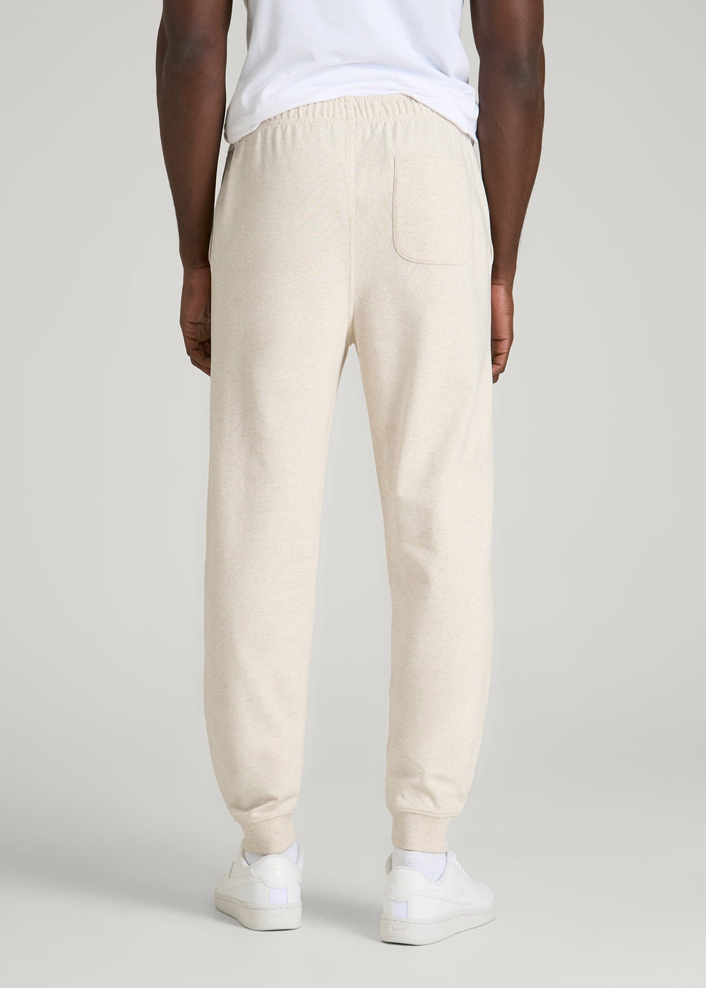 American Tall Sale | Everyday French Terry Jogger for Tall Men in Heathered Oatmeal