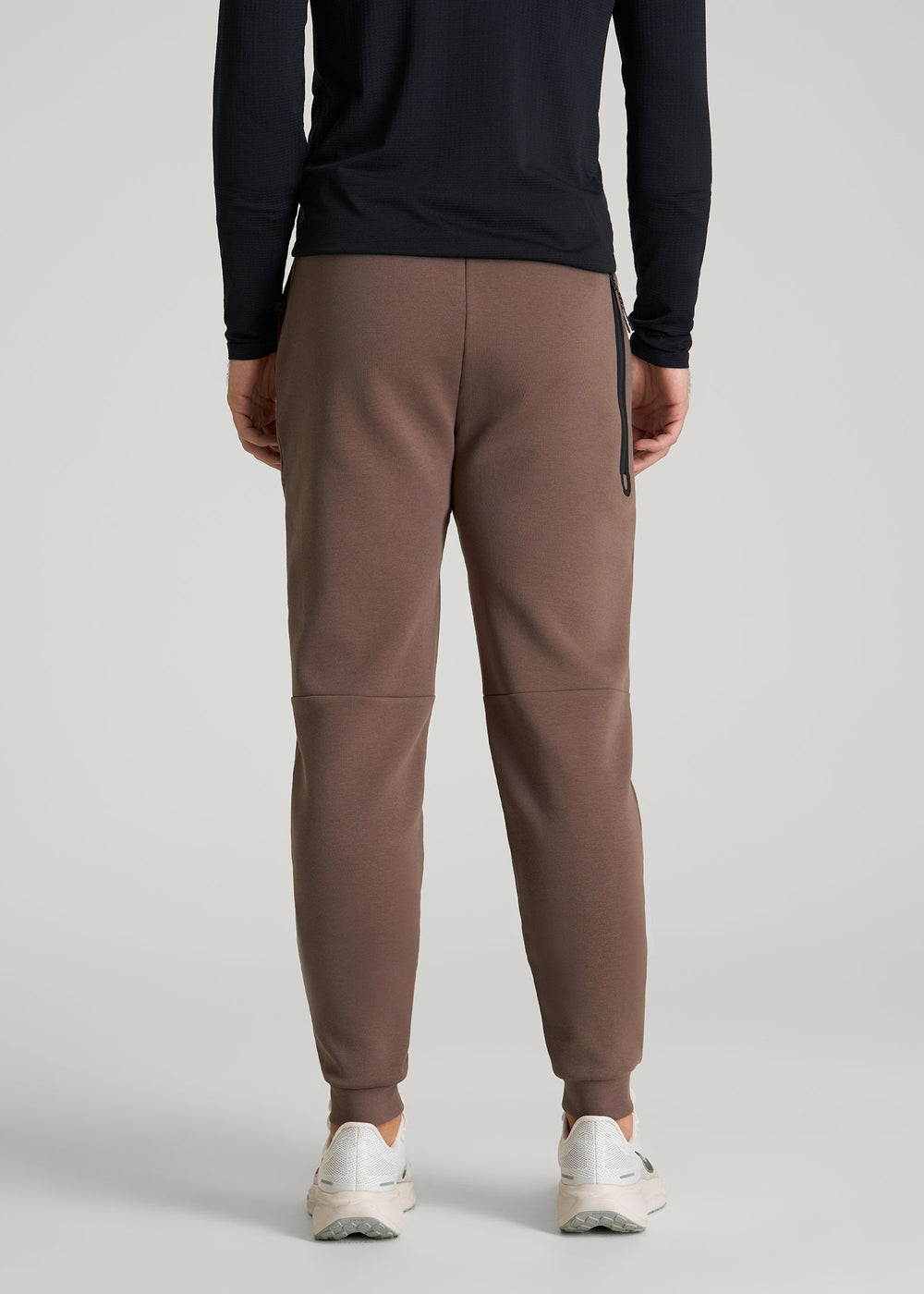 American Tall Outlet | Tech Motion Fleece Joggers for Tall Men in Coffee Quartz