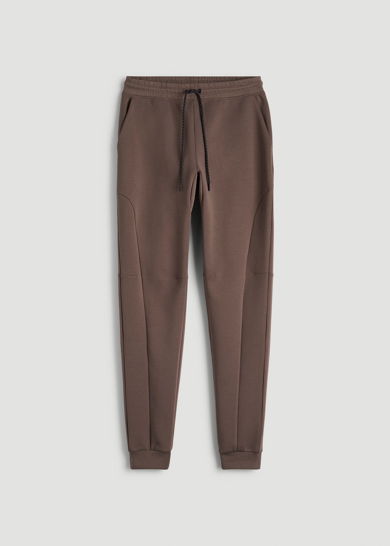 American Tall Outlet | Tech Motion Fleece Joggers for Tall Men in Coffee Quartz