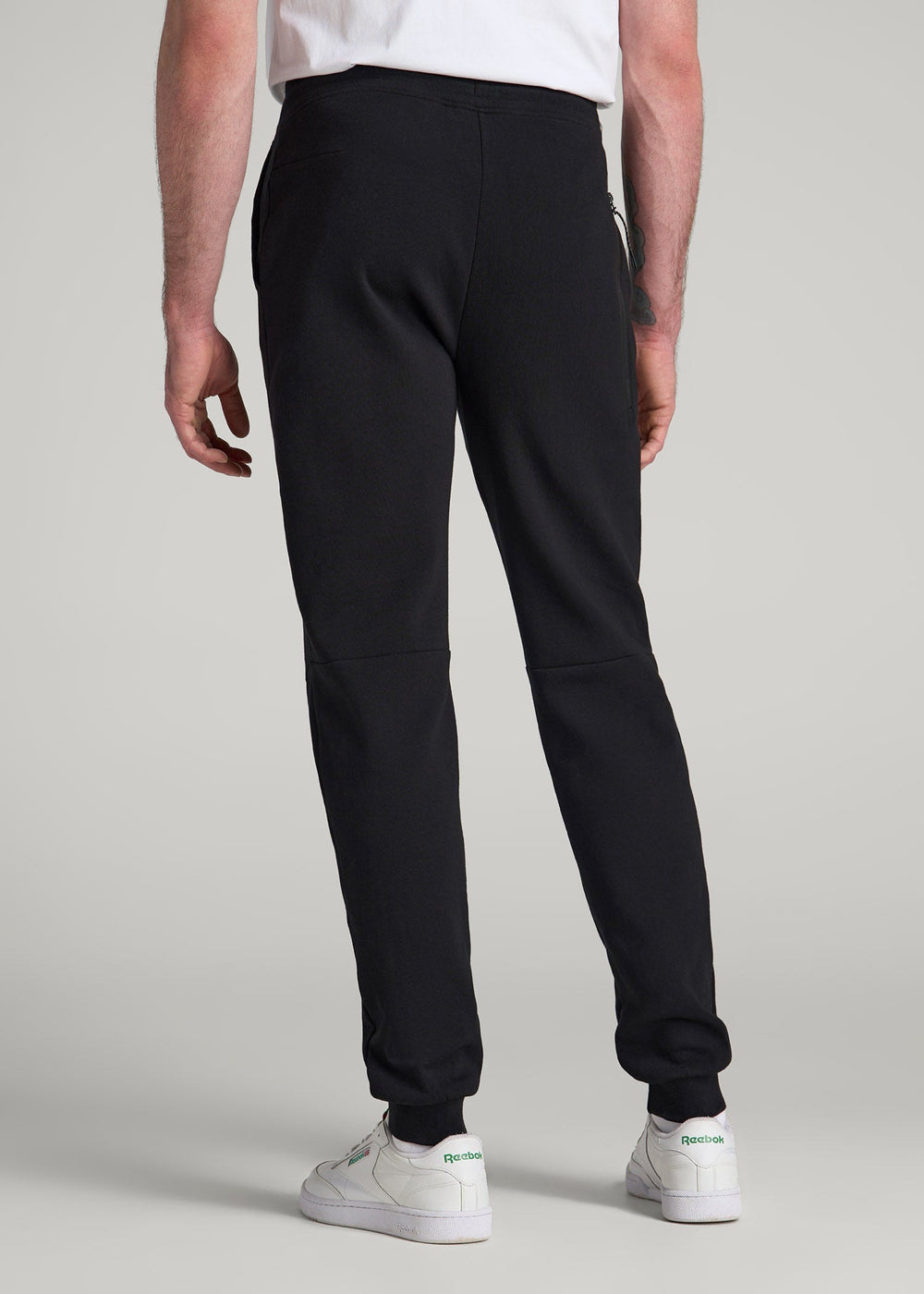 American Tall For Sale | Tech Motion Fleece Joggers for Tall Men in Black