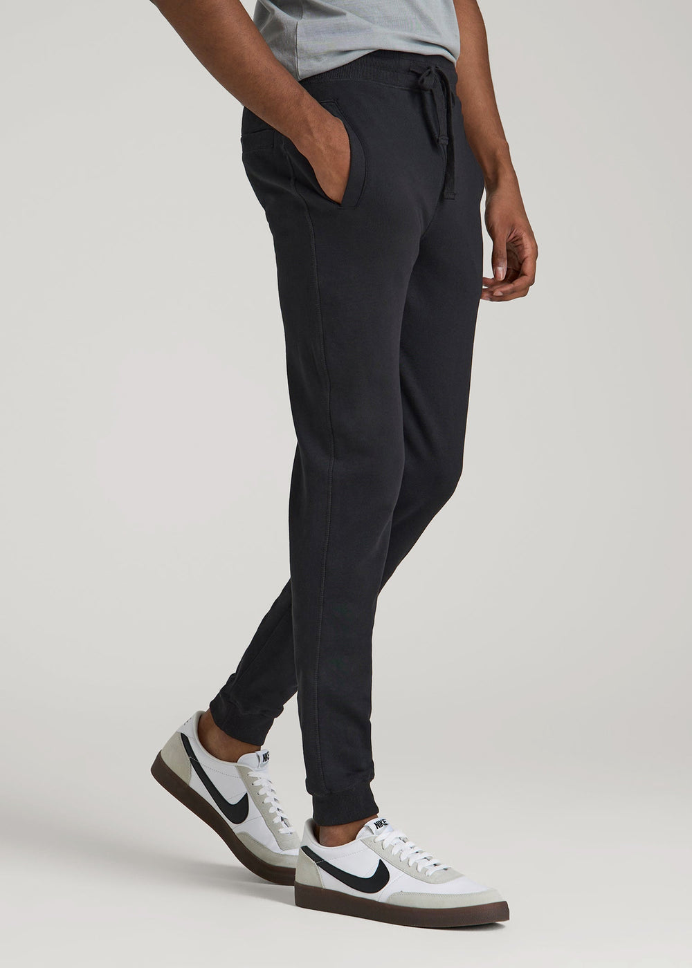American Tall Online Shop | Wearever 2.0 French Terry Joggers for Tall Men in Black