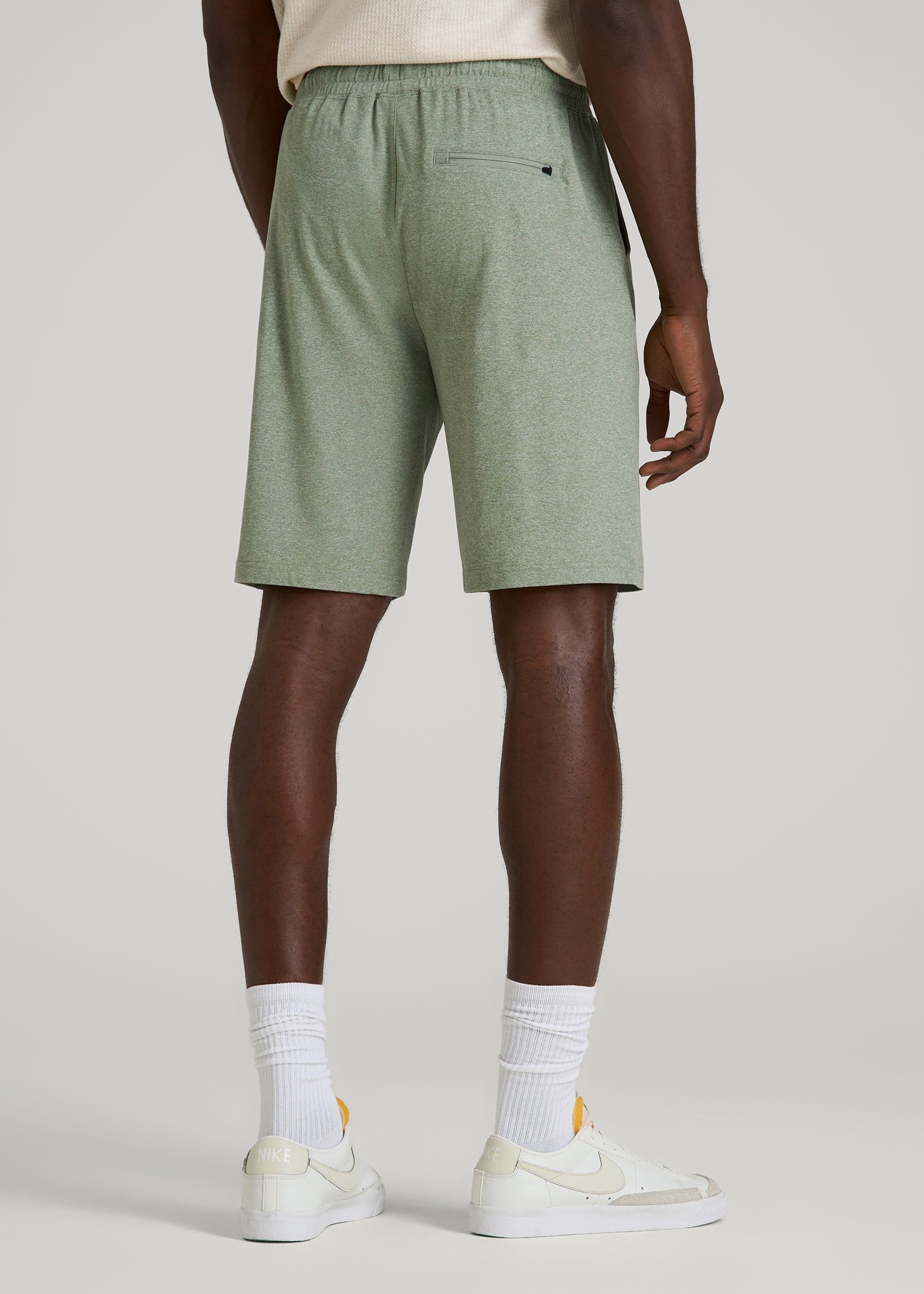 American Tall Discount | Weekender Stretch Lounge Shorts for Tall Men in Dark Seagrass Mix