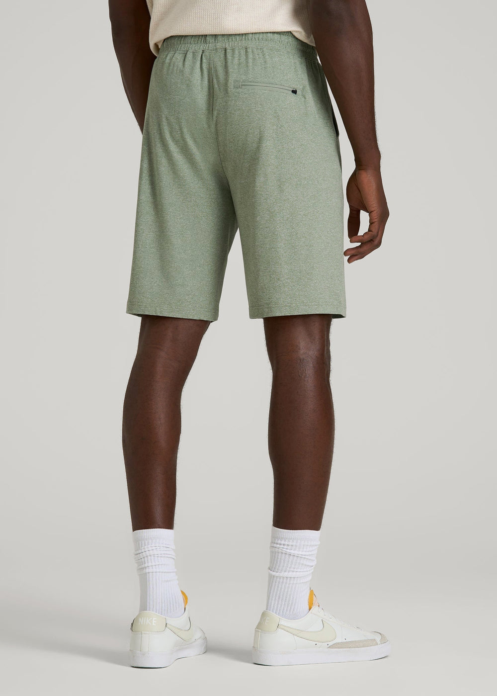 American Tall Discount | Weekender Stretch Lounge Shorts for Tall Men in Dark Seagrass Mix