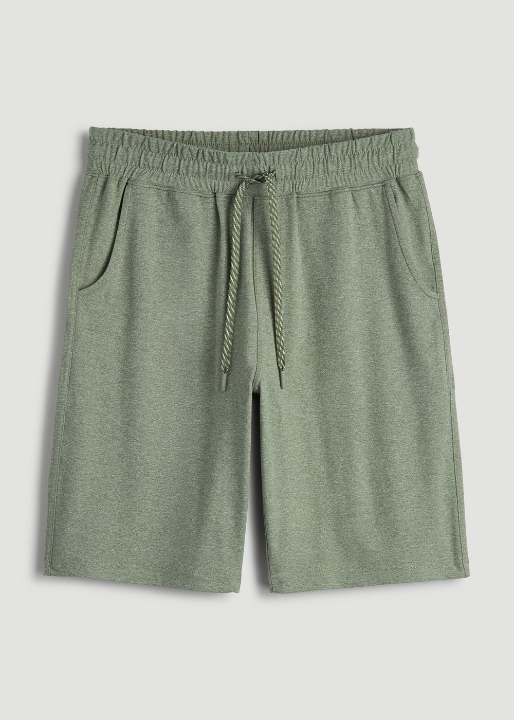 American Tall Discount | Weekender Stretch Lounge Shorts for Tall Men in Dark Seagrass Mix