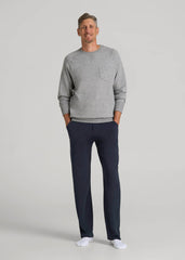 American Tall Sale | Open-Bottom Pajama Pants for Tall Men in Evening Blue