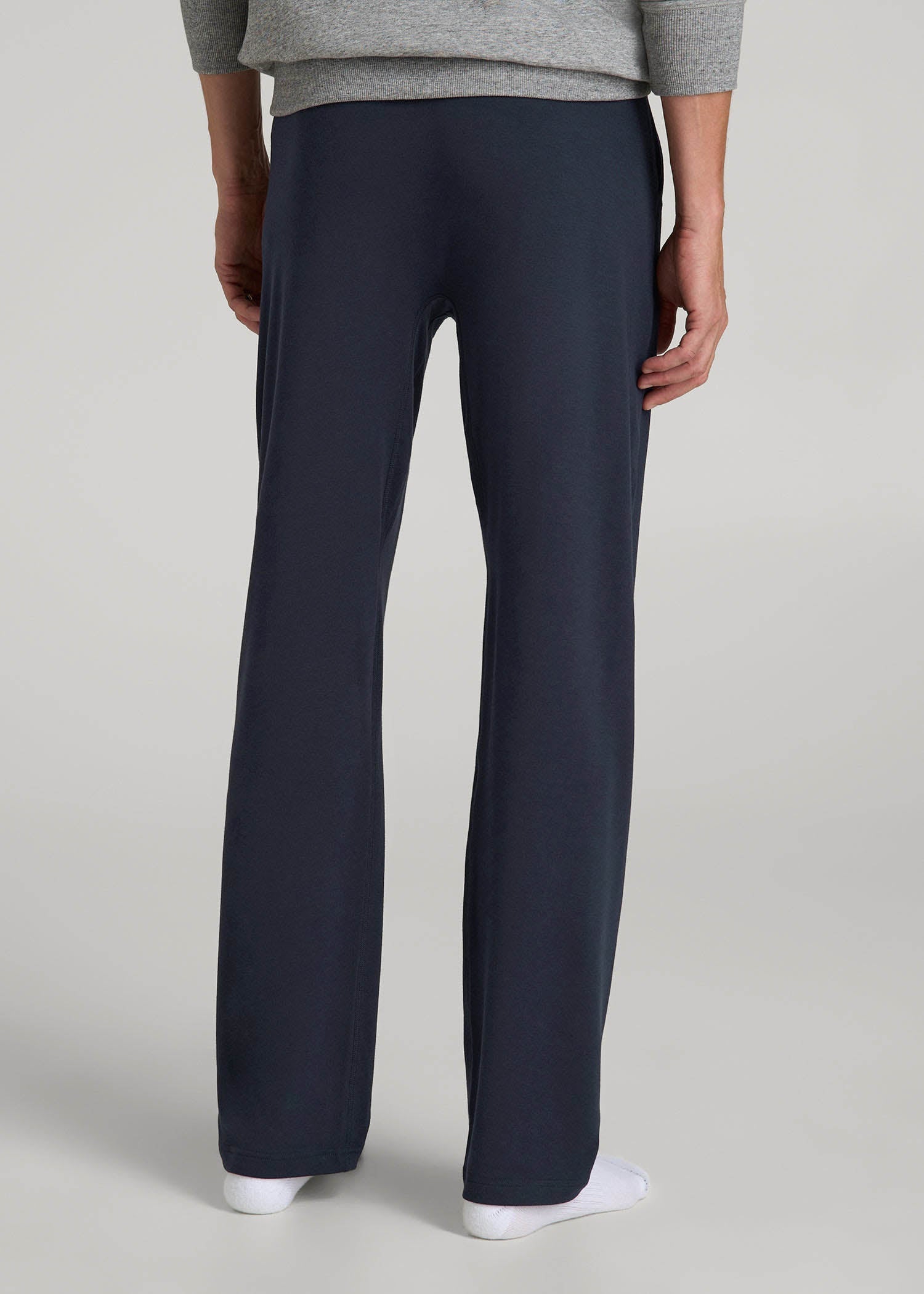 American Tall Sale | Open-Bottom Pajama Pants for Tall Men in Evening Blue
