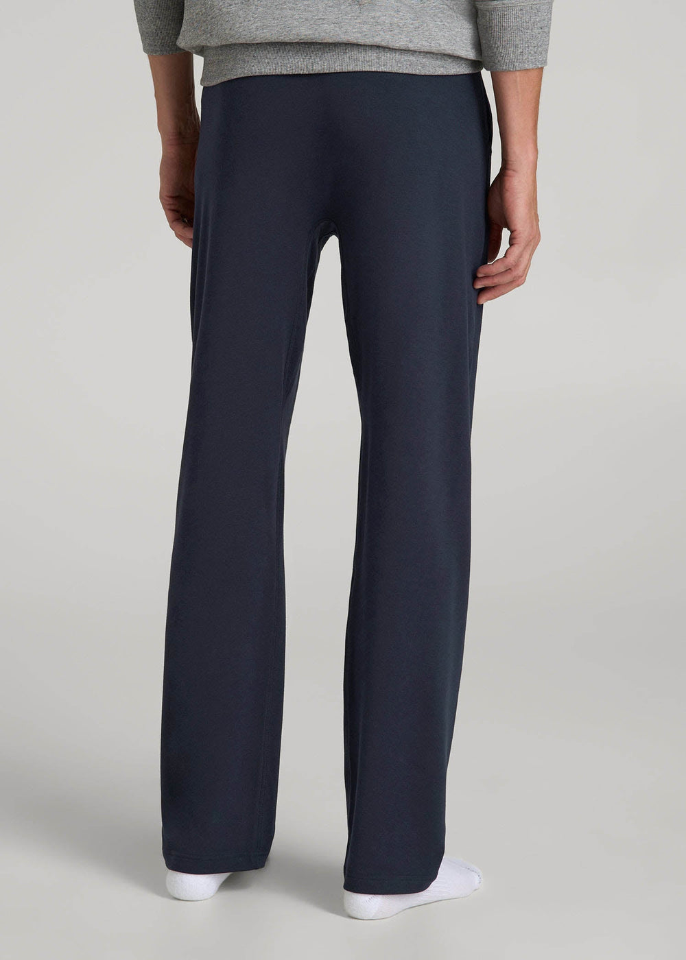 American Tall Sale | Open-Bottom Pajama Pants for Tall Men in Evening Blue