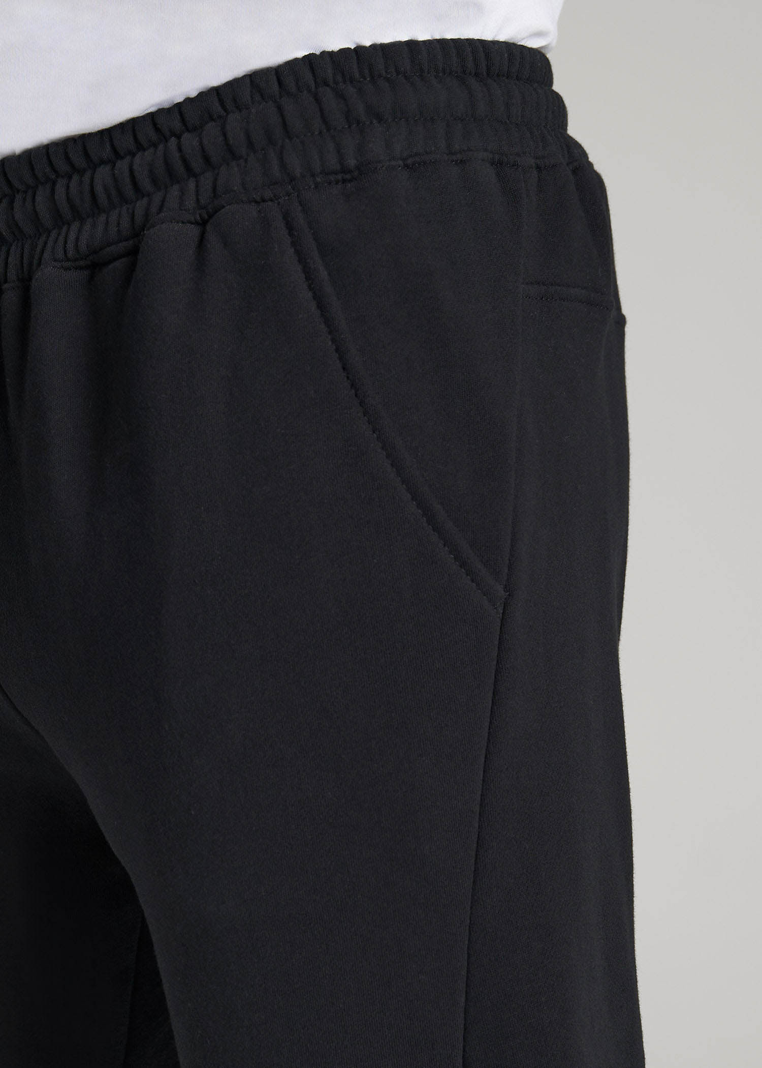 American Tall For Sale | Wearever Fleece Joggers for Tall Men in Black