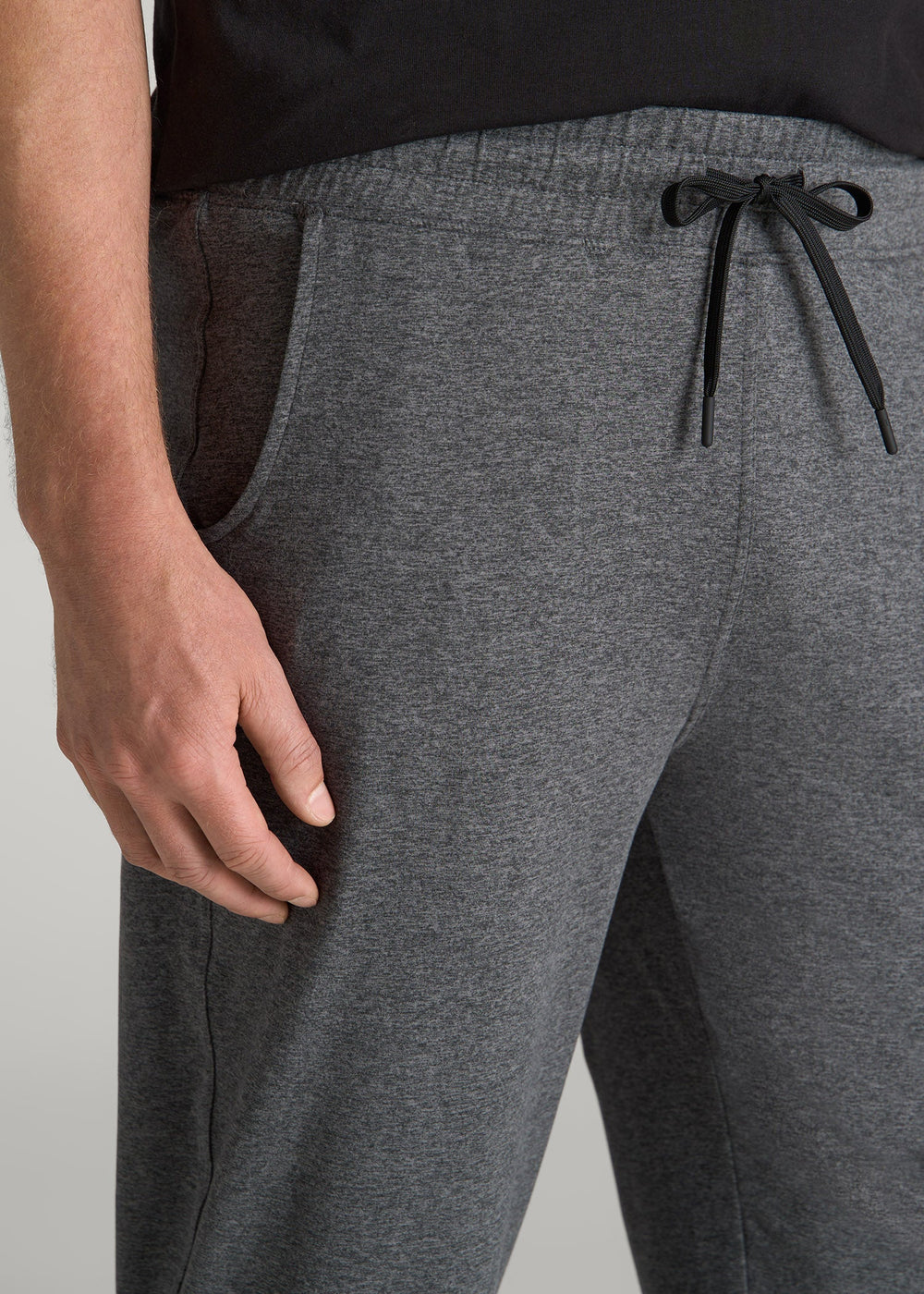 American Tall Online Shop | Weekender Stretch Lounge Joggers for Tall Men in Charcoal Mix