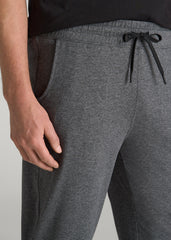 American Tall Online Shop | Weekender Stretch Lounge Joggers for Tall Men in Charcoal Mix