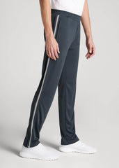 American Tall Discount | Athletic Stripe Pants for Tall Men in Storm Grey Stripe