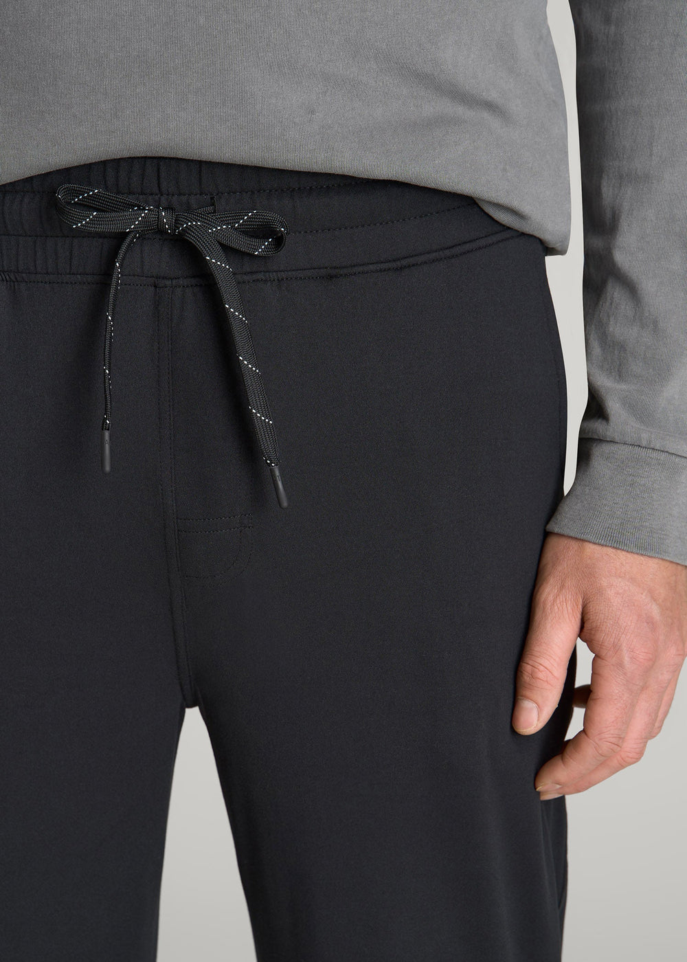 American Tall Online | Weekender Stretch Lounge Joggers for Tall Men in Black