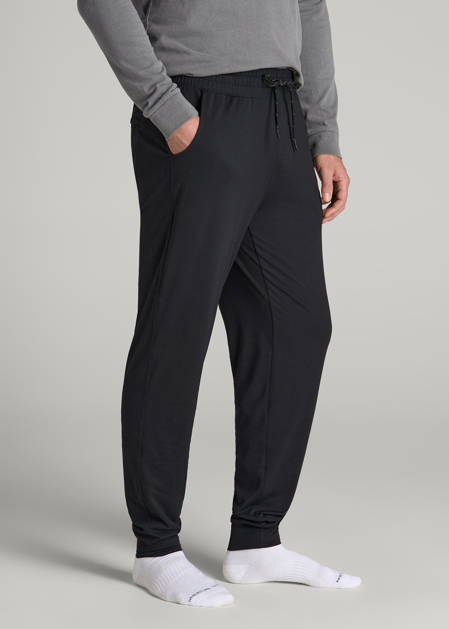 American Tall Online | Weekender Stretch Lounge Joggers for Tall Men in Black