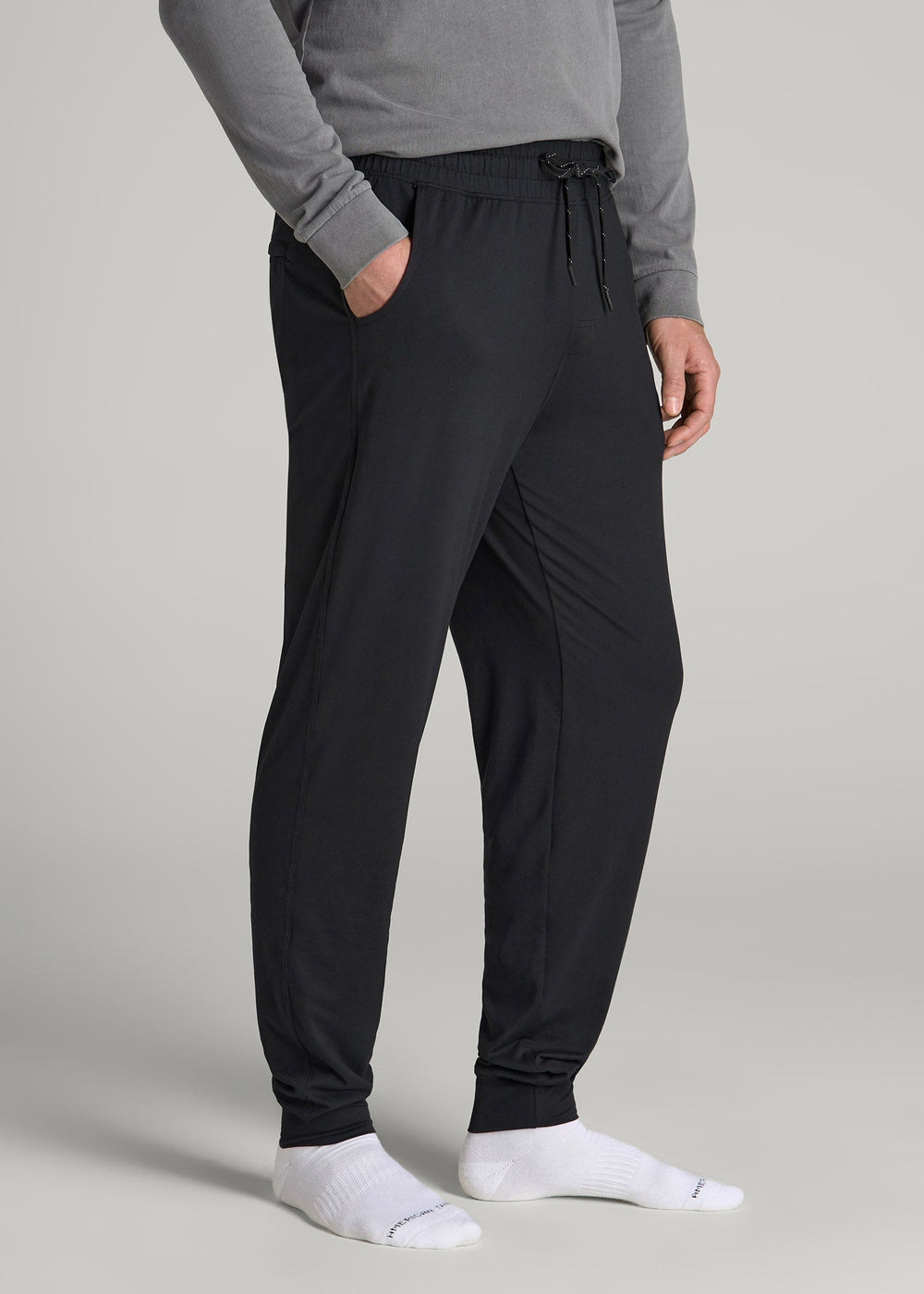 American Tall Online | Weekender Stretch Lounge Joggers for Tall Men in Black