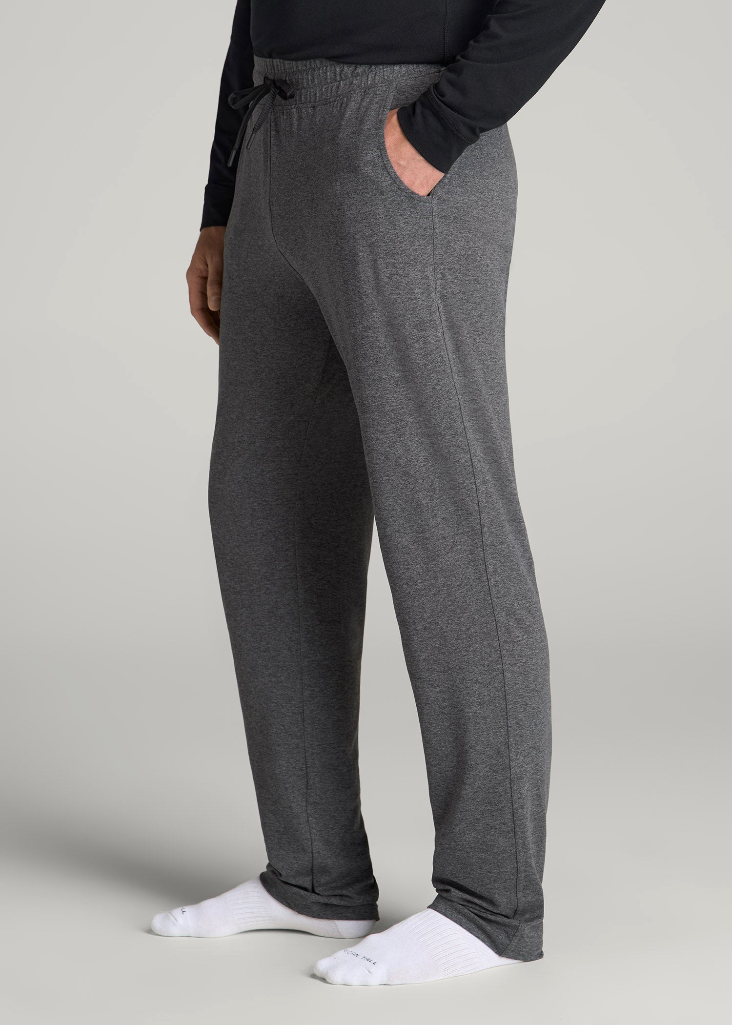 American Tall Outlet | Weekender Stretch Lounge Pants for Tall Men in Charcoal Mix