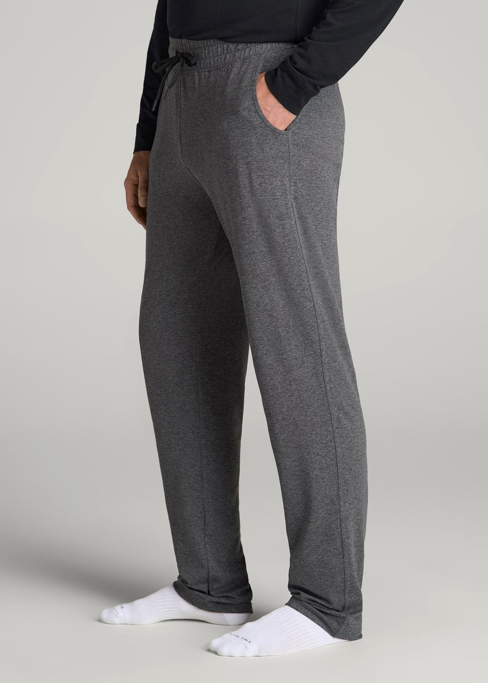 American Tall Outlet | Weekender Stretch Lounge Pants for Tall Men in Charcoal Mix