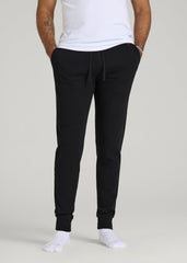 American Tall For Sale | Waffle-Knit Lounge Jogger for Tall Men in Black