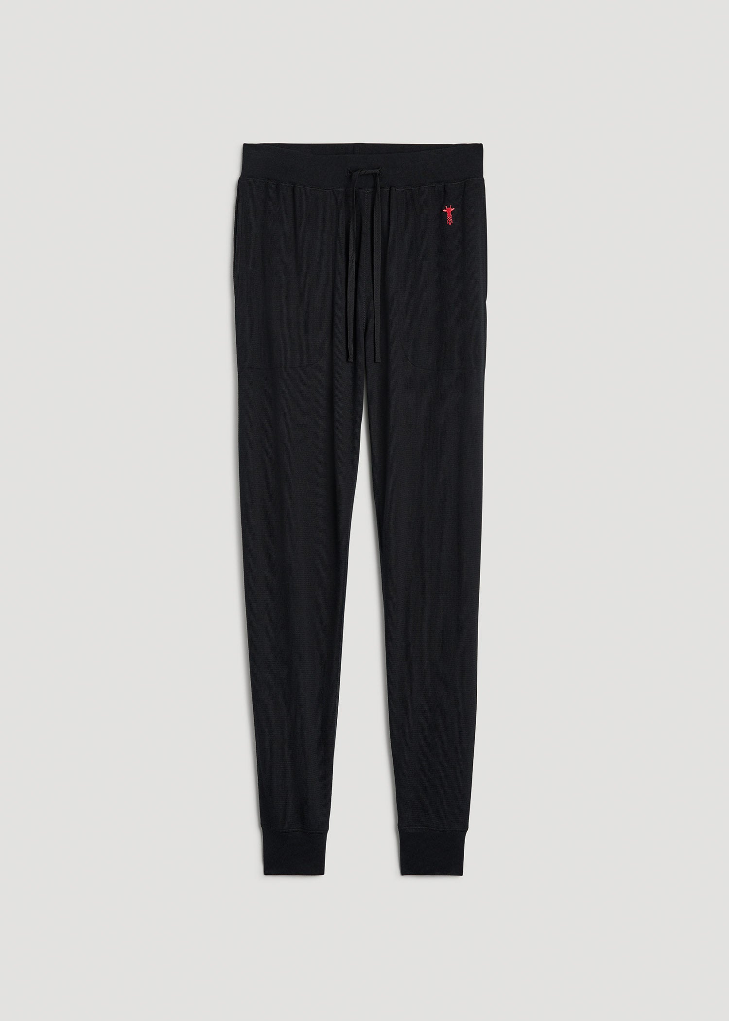 American Tall For Sale | Waffle-Knit Lounge Jogger for Tall Men in Black
