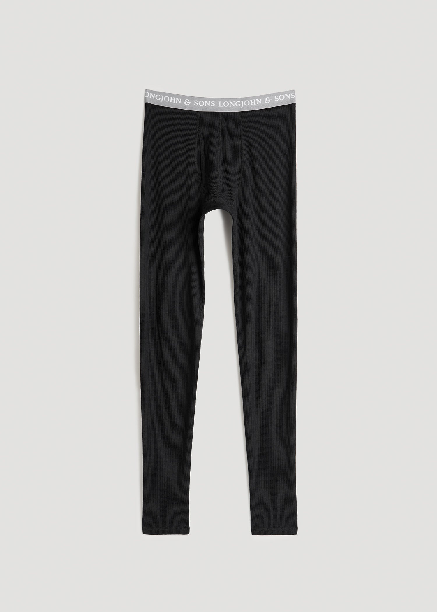 American Tall Sale | LJ&S Long Thermal Underwear for Tall Men in Black