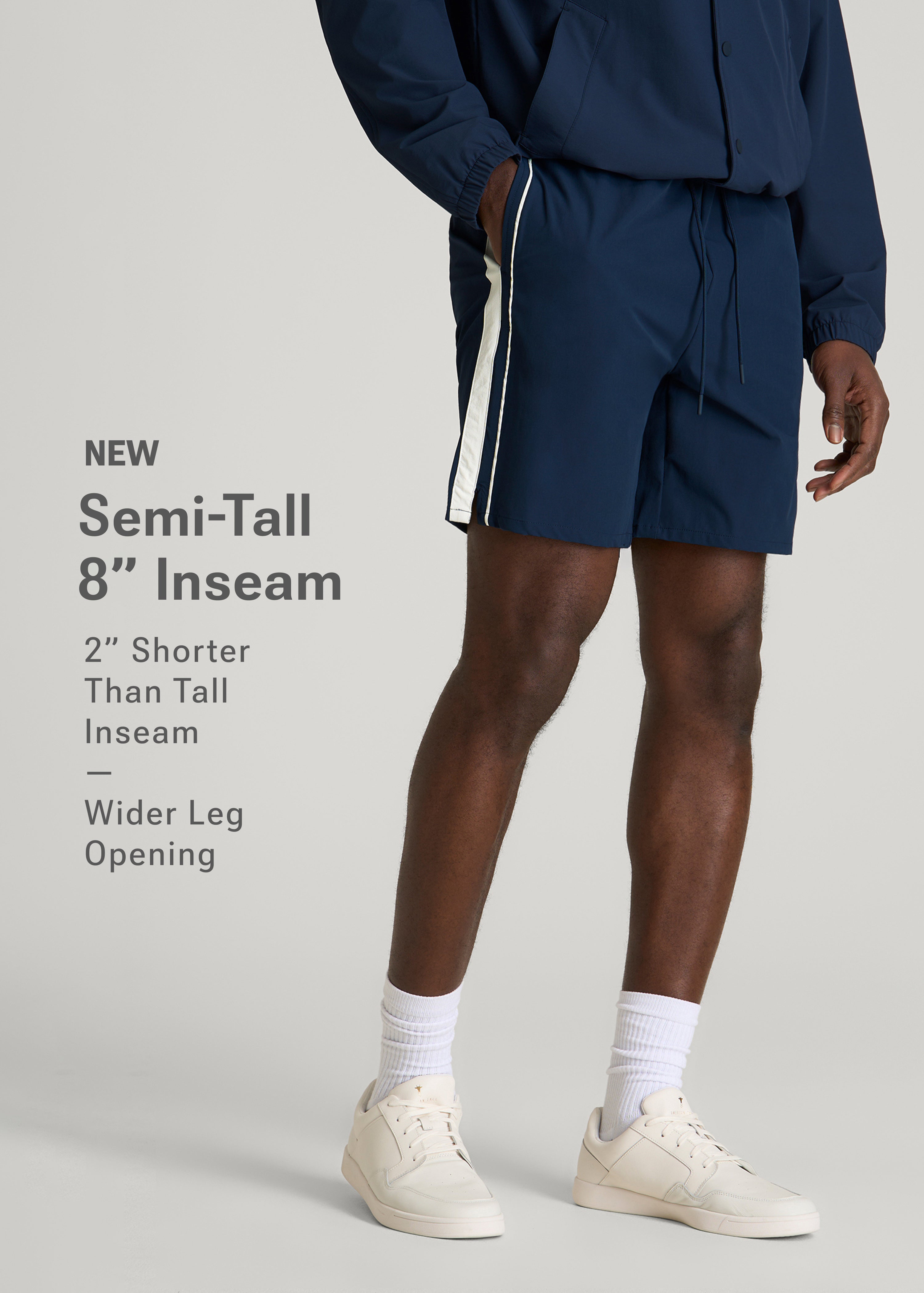 American Tall Online Shop | Flex Nylon Short for Tall Men in Navy Blue