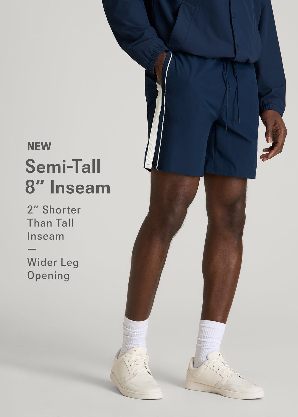 American Tall Online Shop | Flex Nylon Short for Tall Men in Navy Blue