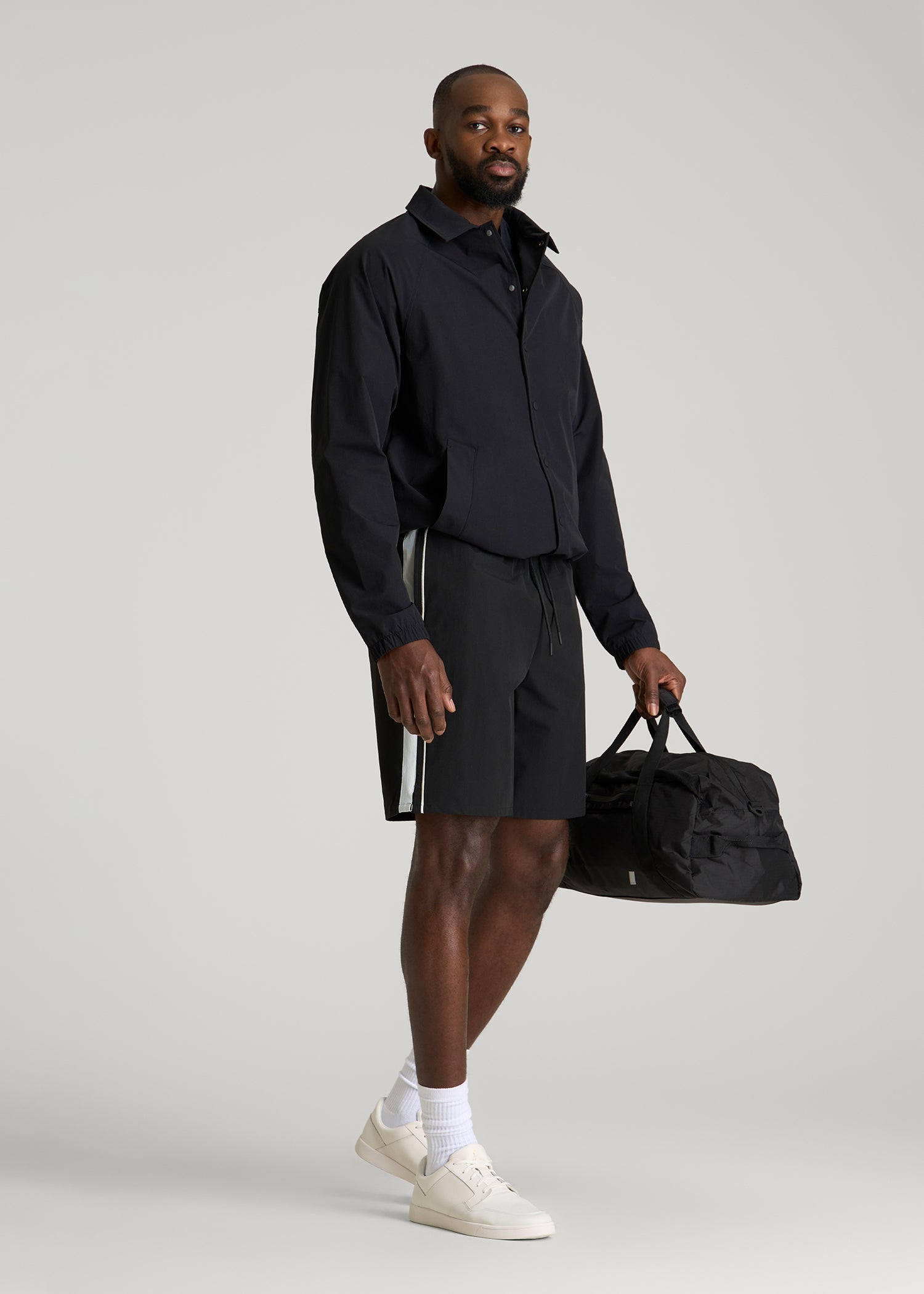 American Tall Discount | Flex Nylon Short for Tall Men in Black