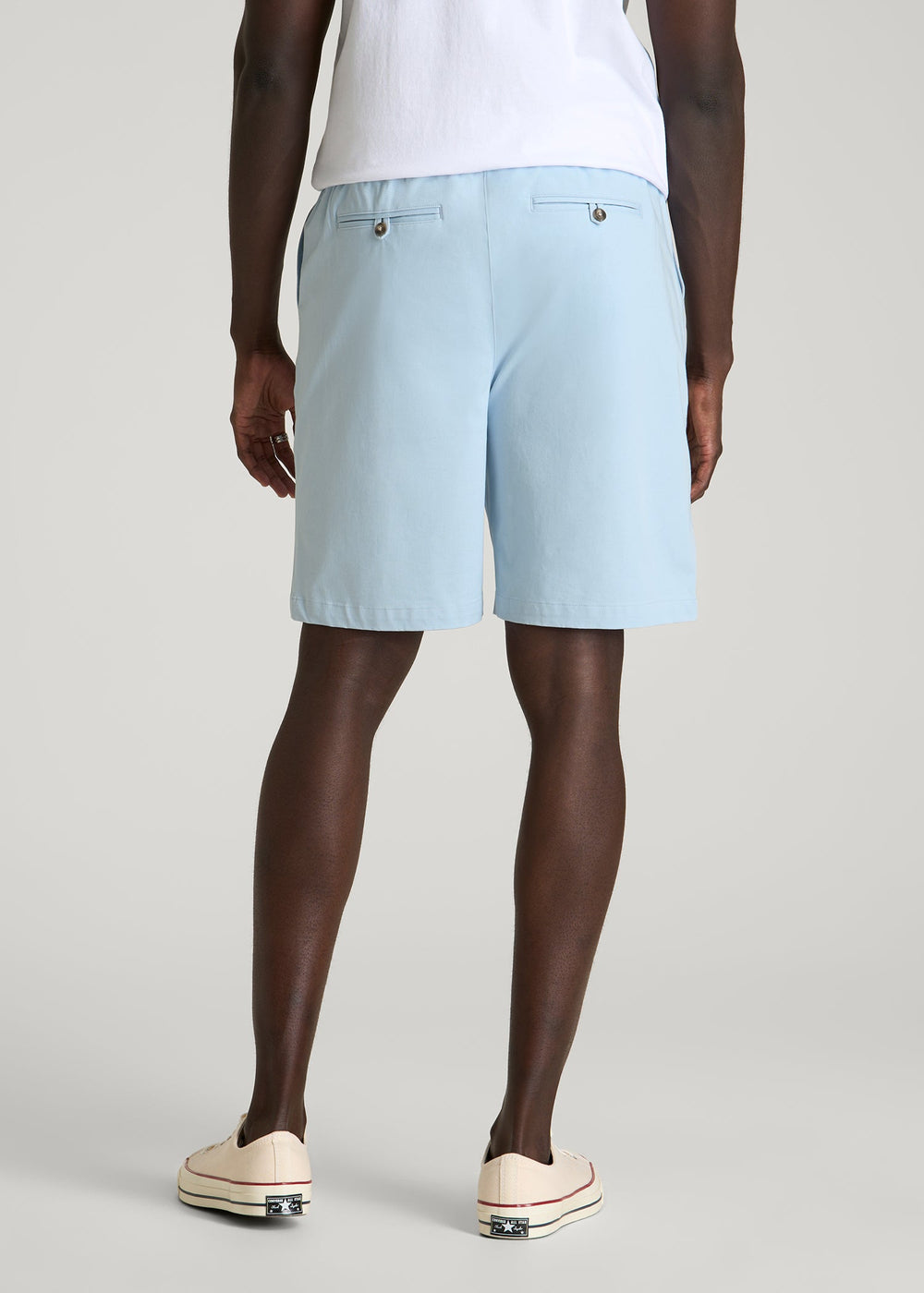 American Tall For Sale | Stretch Commuter Pull-on Short for Tall Men in Ice Blue