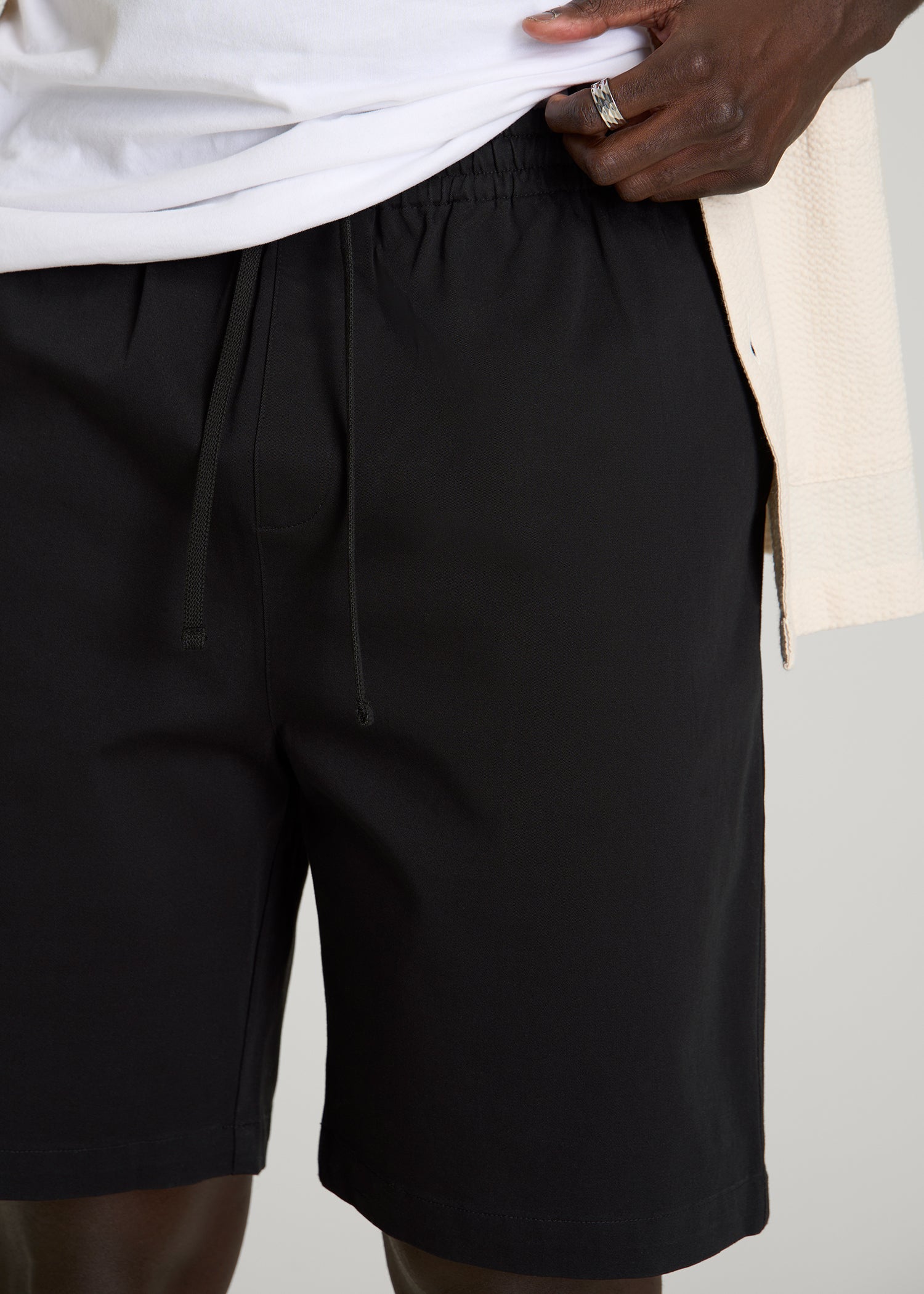 American Tall Online Shop | Stretch Commuter Pull-on Short for Tall Men in Black