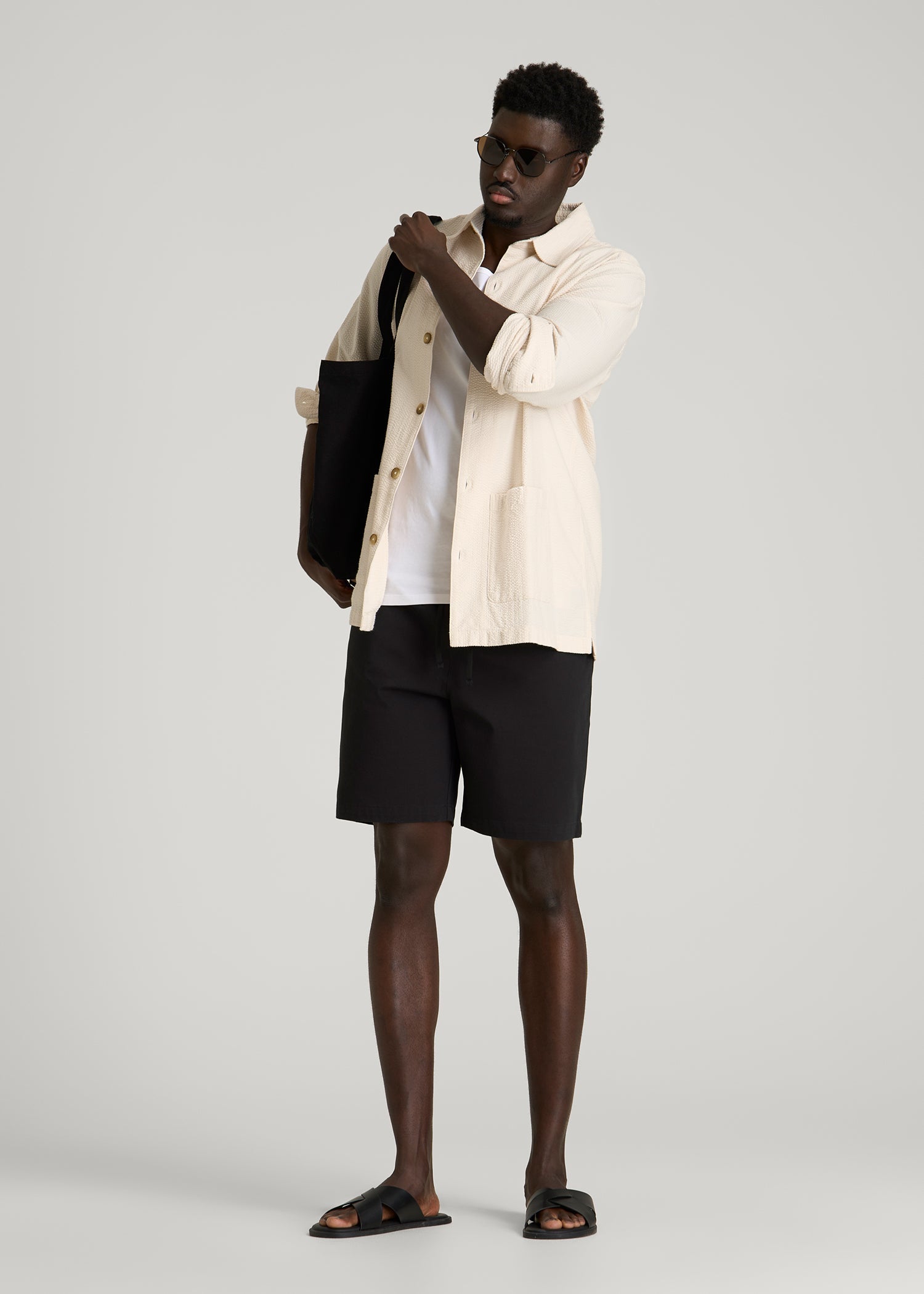 American Tall Online Shop | Stretch Commuter Pull-on Short for Tall Men in Black