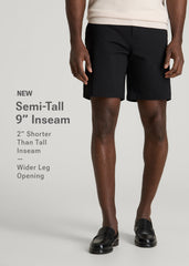 American Tall Online | Stretch Commuter Chino Short for Tall Men in Black