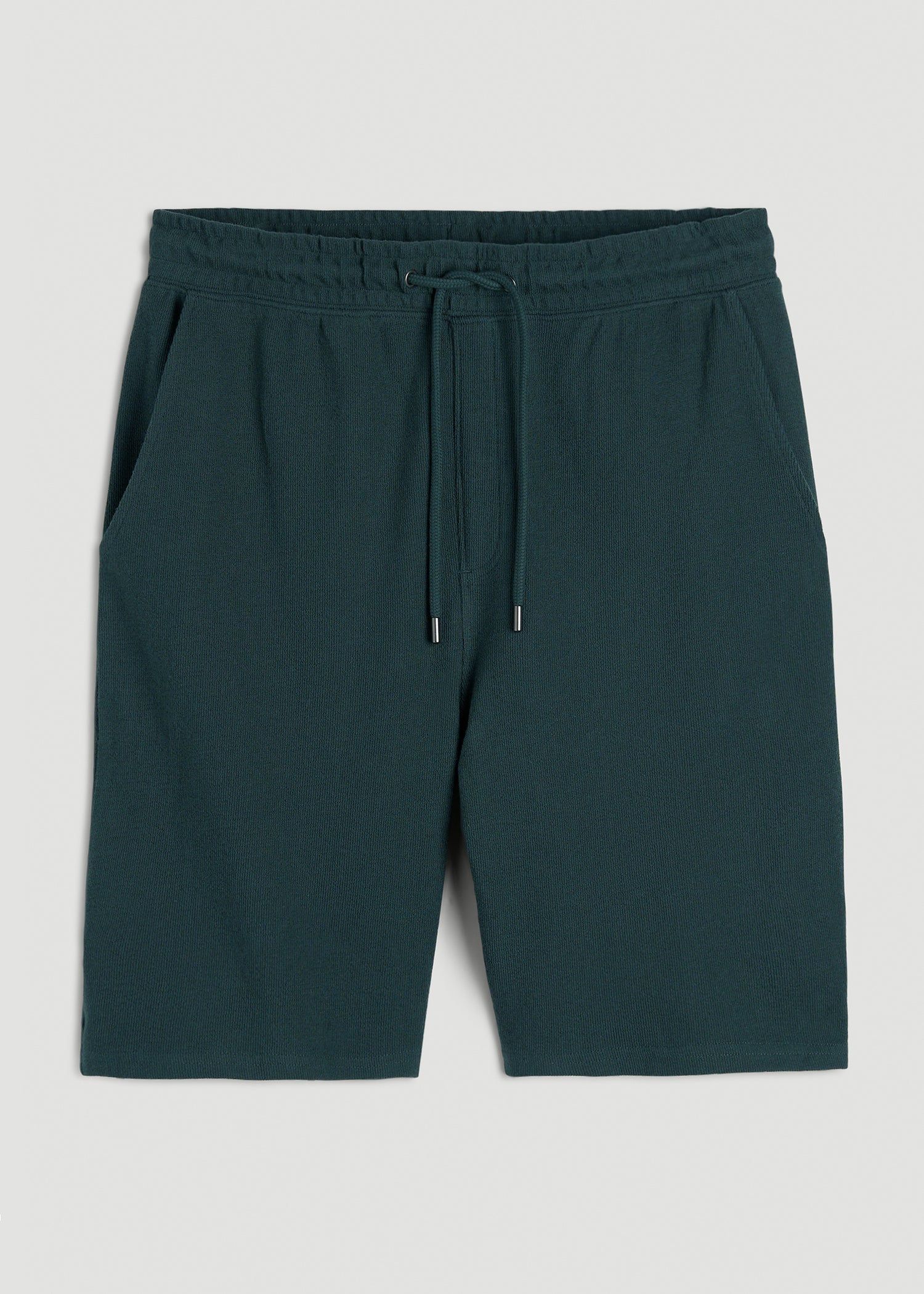 American Tall Outlet | Terry Cotton Pull-On Shorts for Tall Men in Emerald