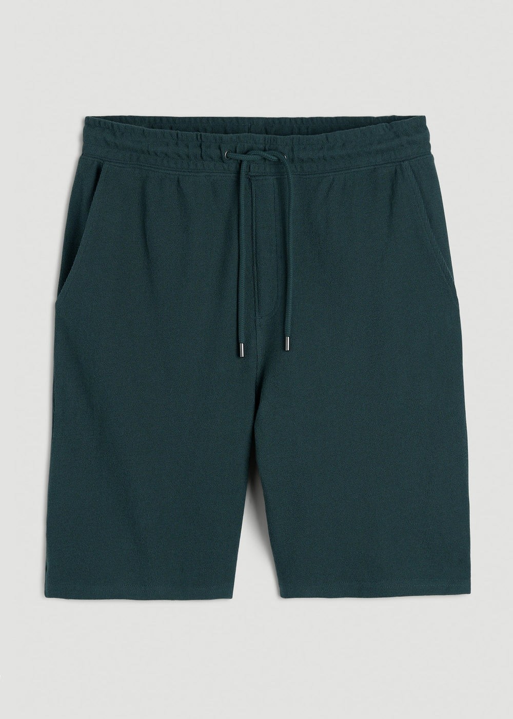 American Tall Outlet | Terry Cotton Pull-On Shorts for Tall Men in Emerald