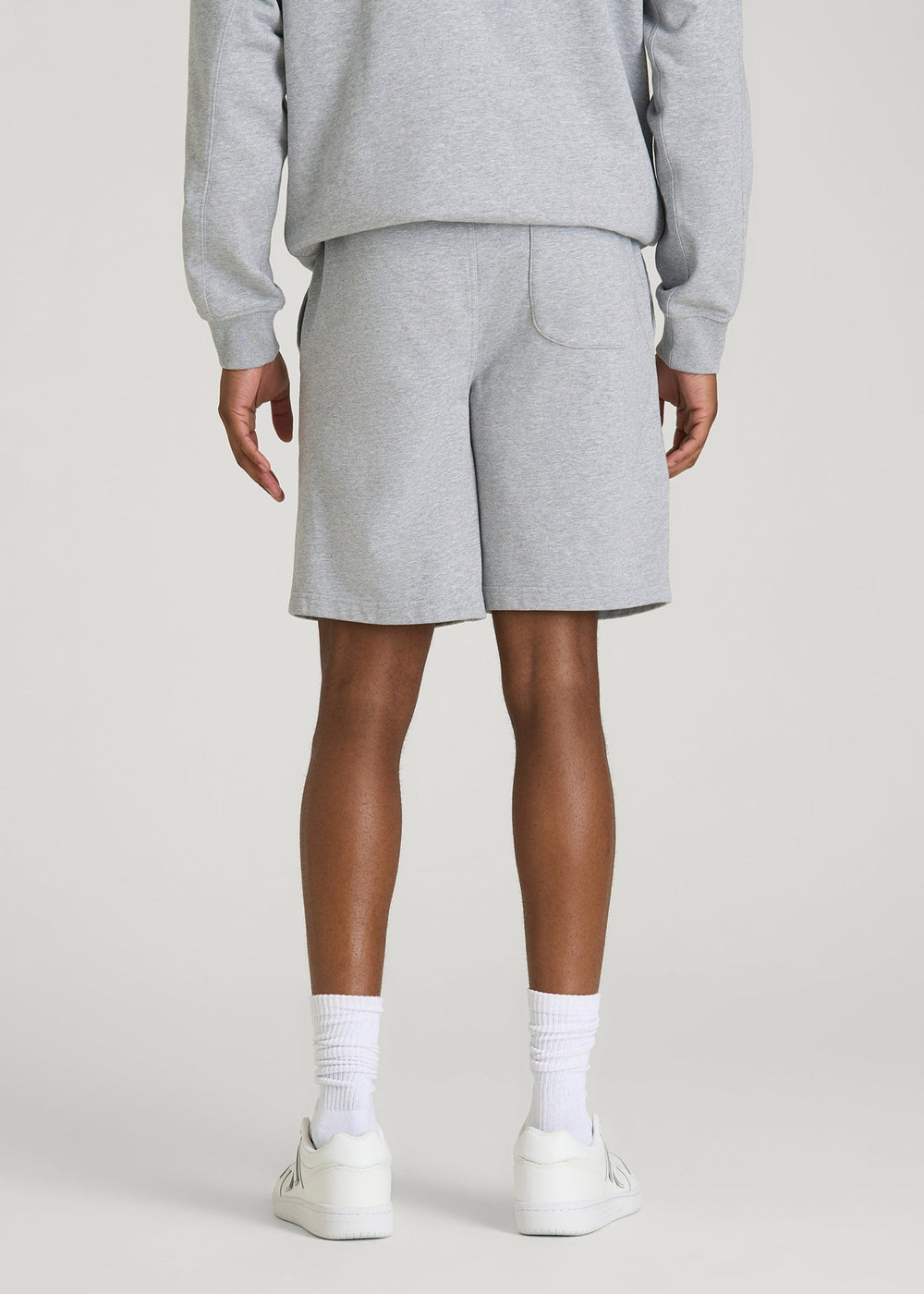 American Tall Online Shop | Everyday French Terry Shorts for Tall Men in Grey Mix