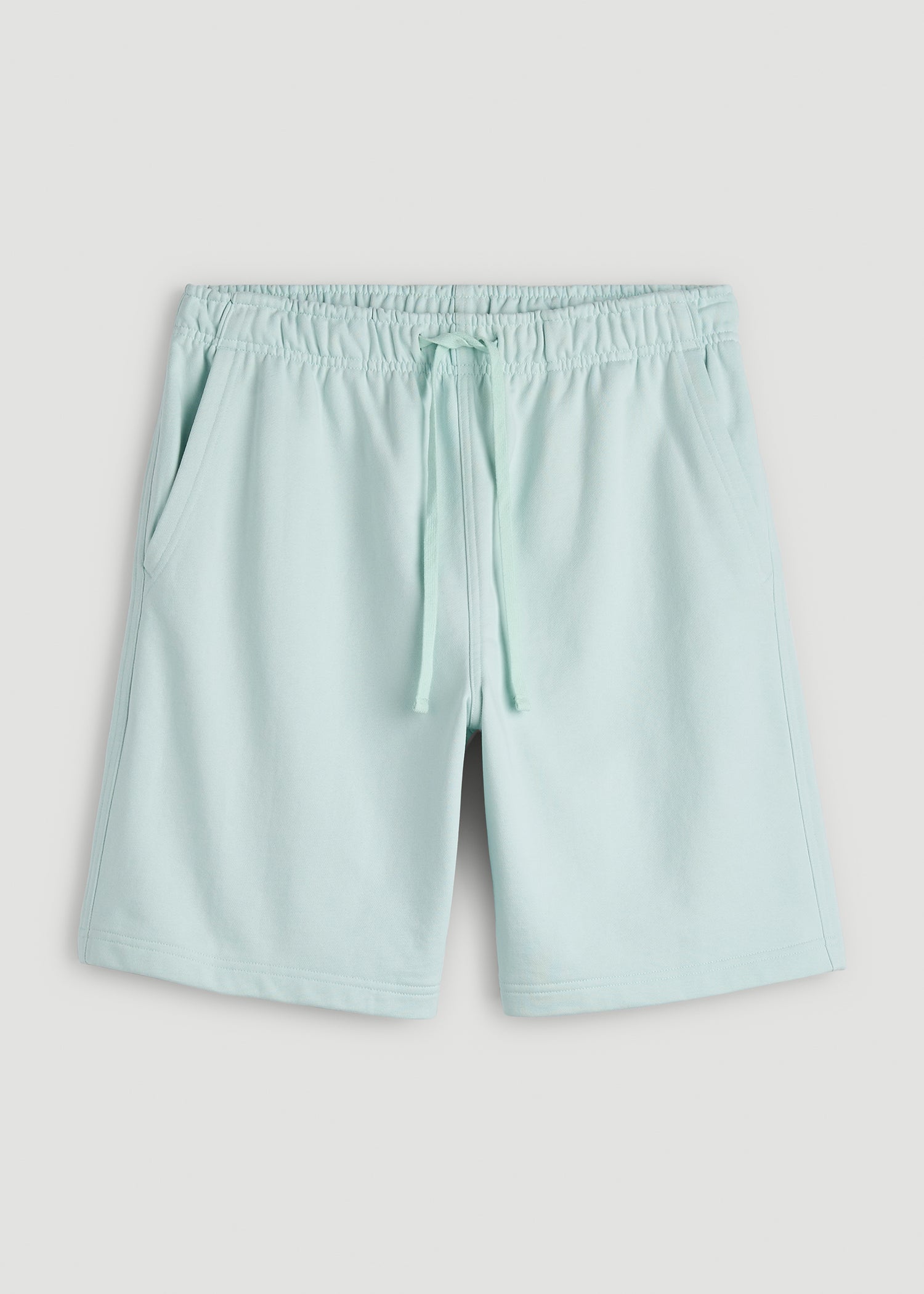 American Tall Discount | Everyday French Terry Shorts for Tall Men in Opal Blue