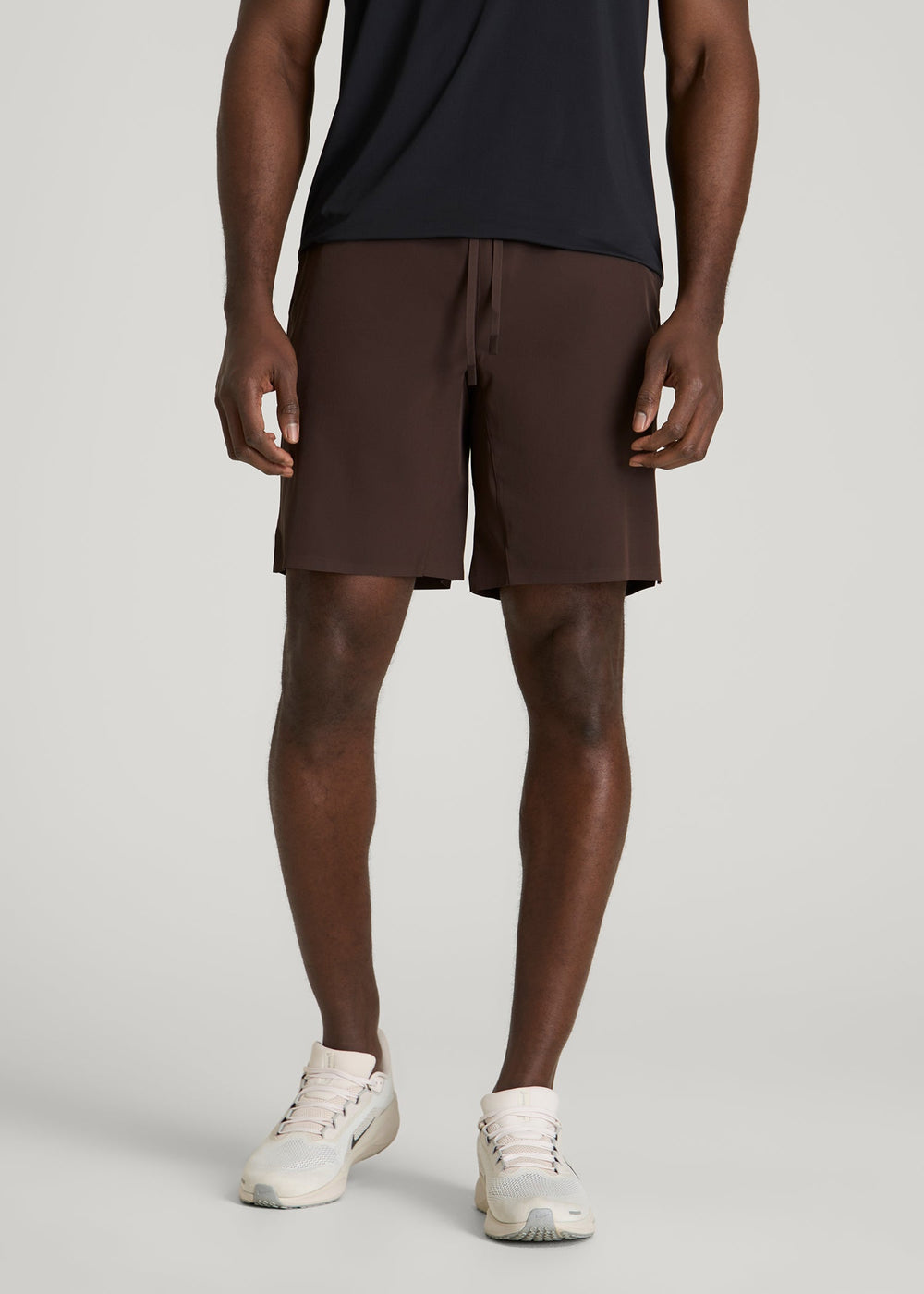 American Tall Sale | Featherweight Linerless Running Short for Tall Men in Espresso