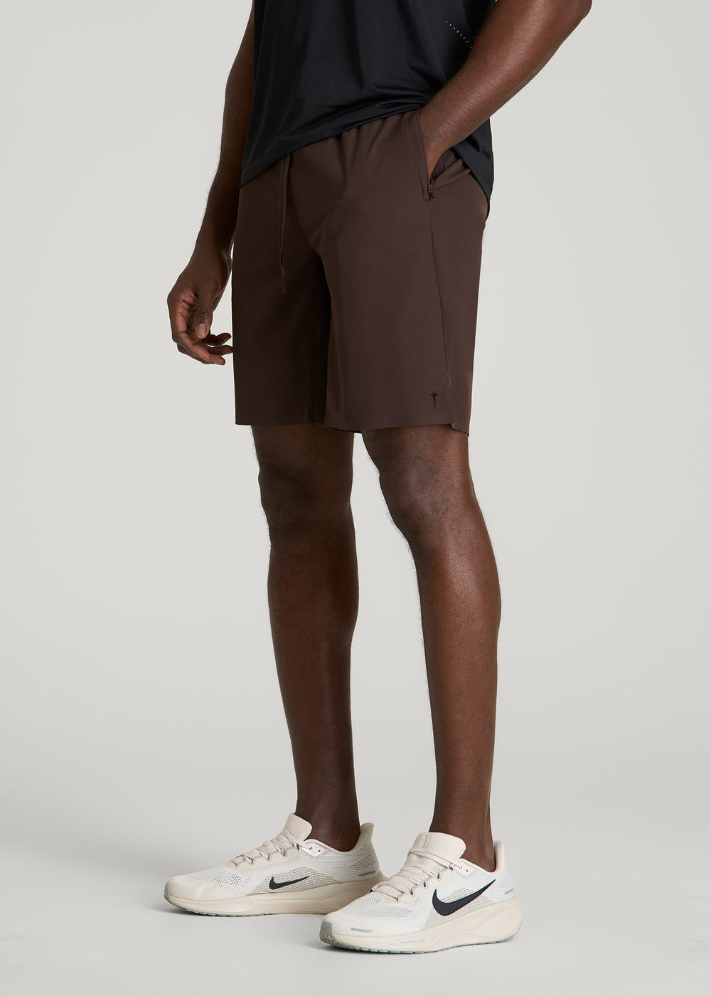 American Tall Sale | Featherweight Linerless Running Short for Tall Men in Espresso