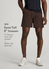 American Tall Sale | Featherweight Linerless Running Short for Tall Men in Espresso