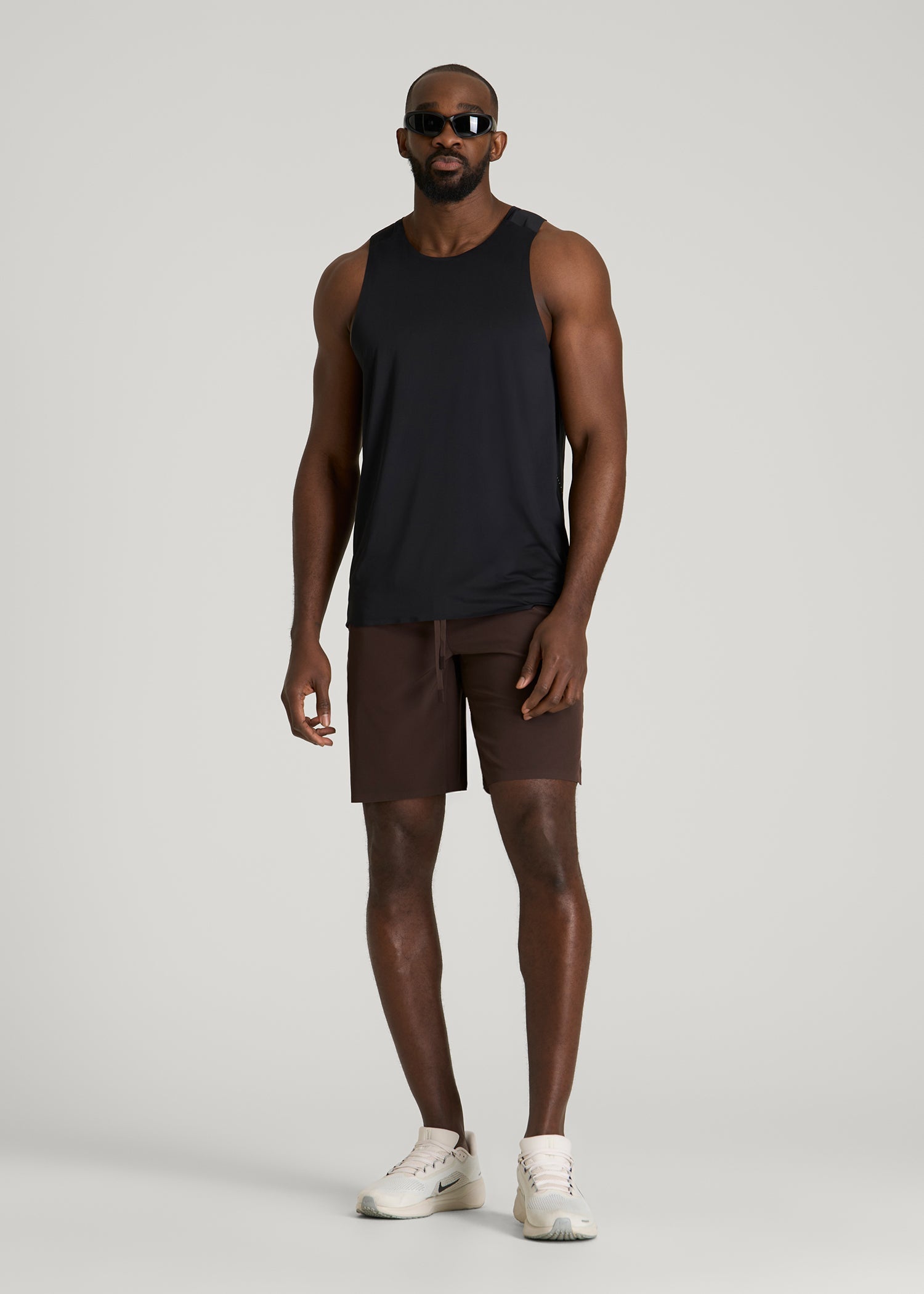 American Tall Sale | Featherweight Linerless Running Short for Tall Men in Espresso