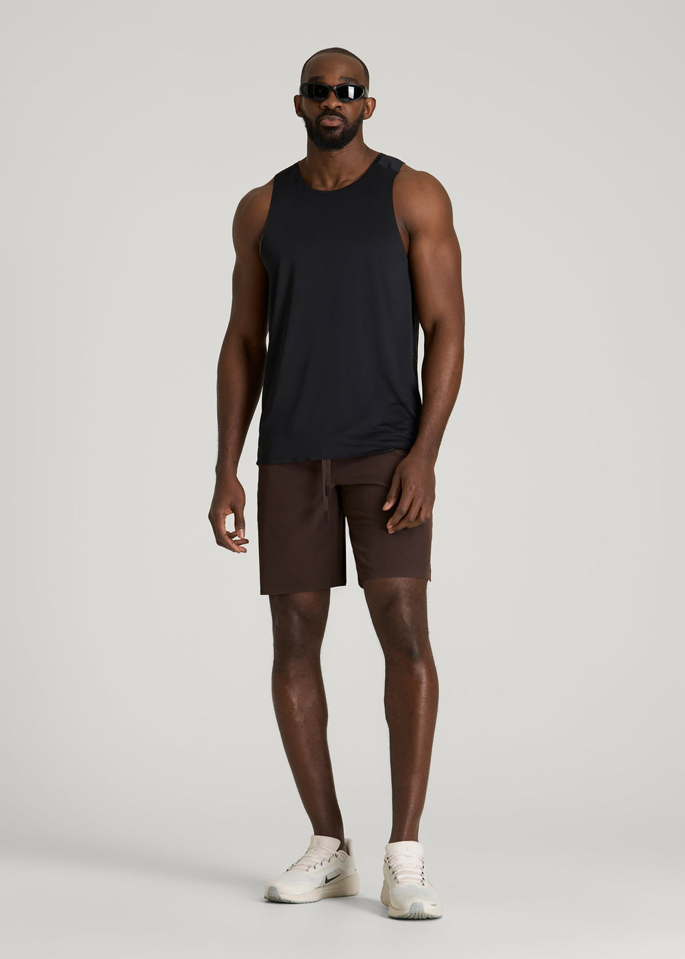American Tall Sale | Featherweight Linerless Running Short for Tall Men in Espresso